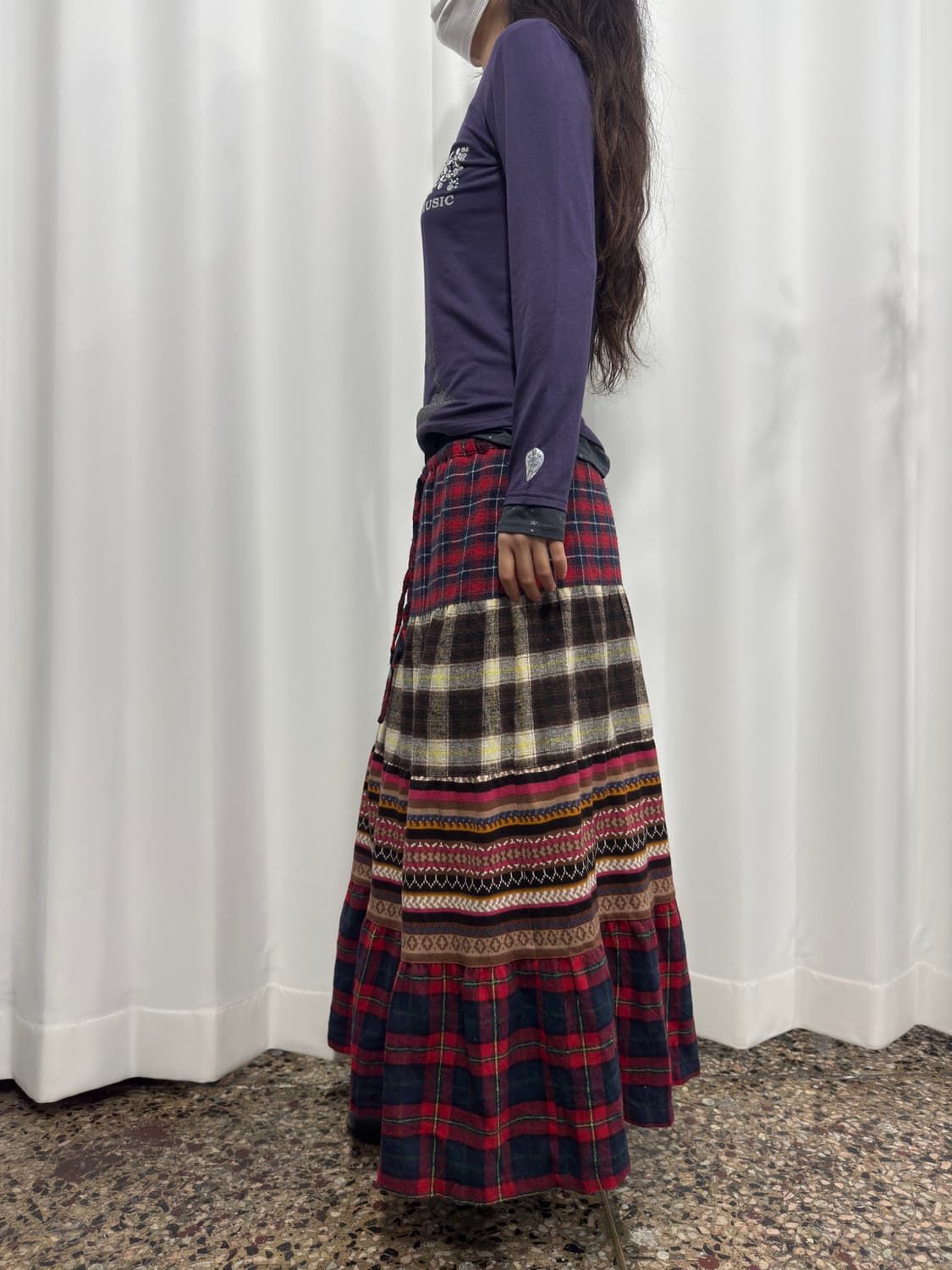 pattern long skirt 상품이미지4