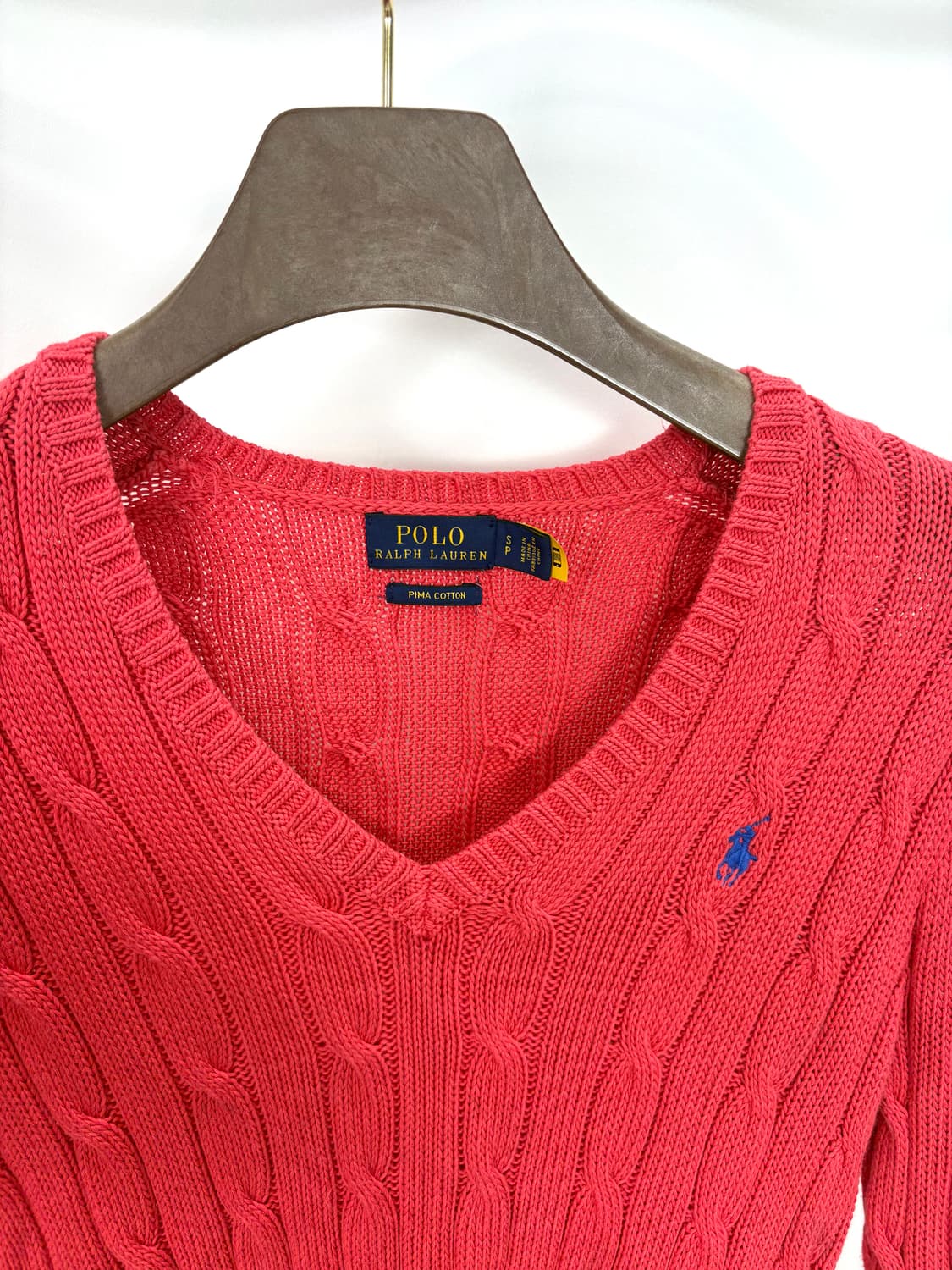 [S]폴로 핫핑크 브이넥 니트CK9760  상품이미지5