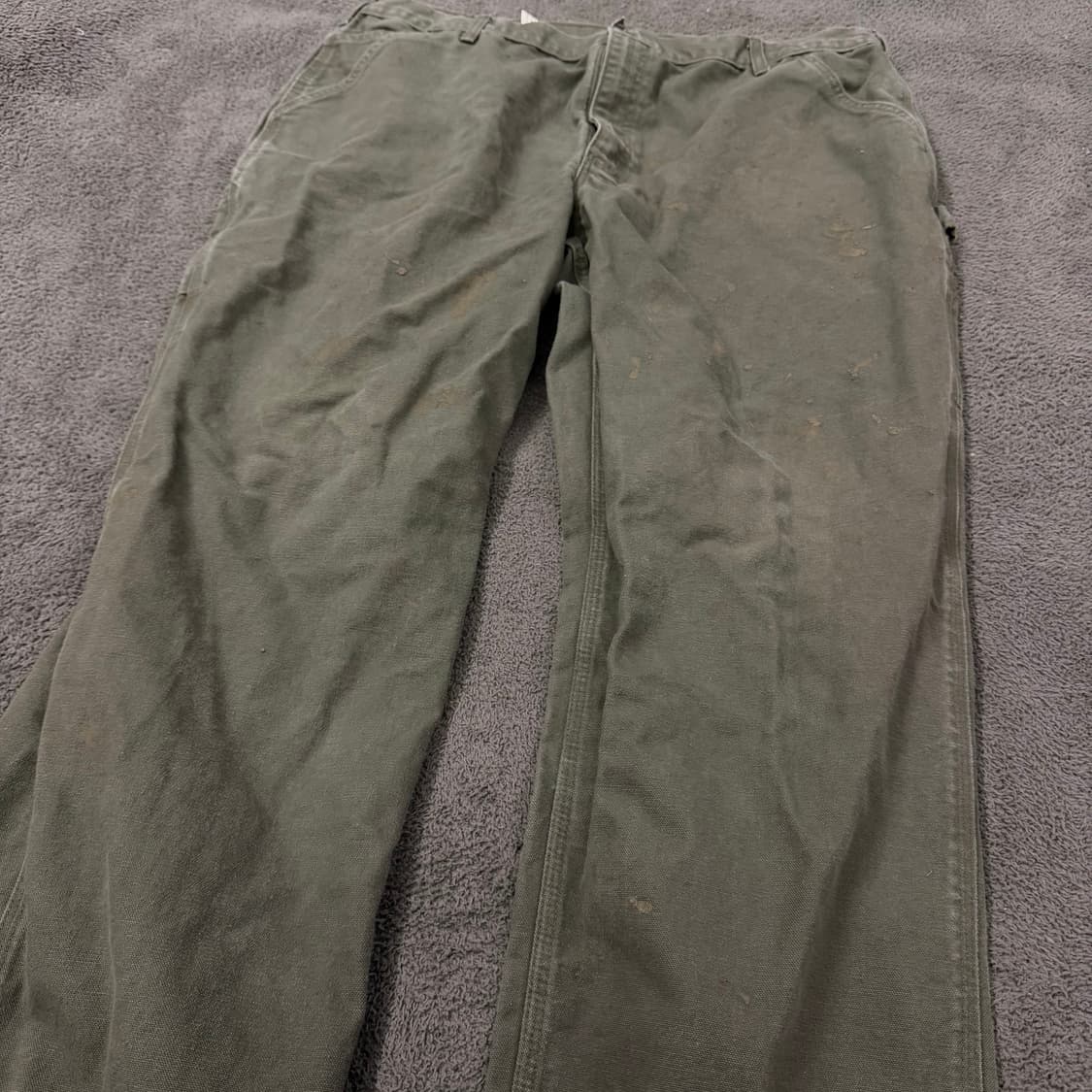 [ 정품/42X30 ] 칼하트 b11 mos 모스그린 카펜터 워크 팬츠 상품이미지4
