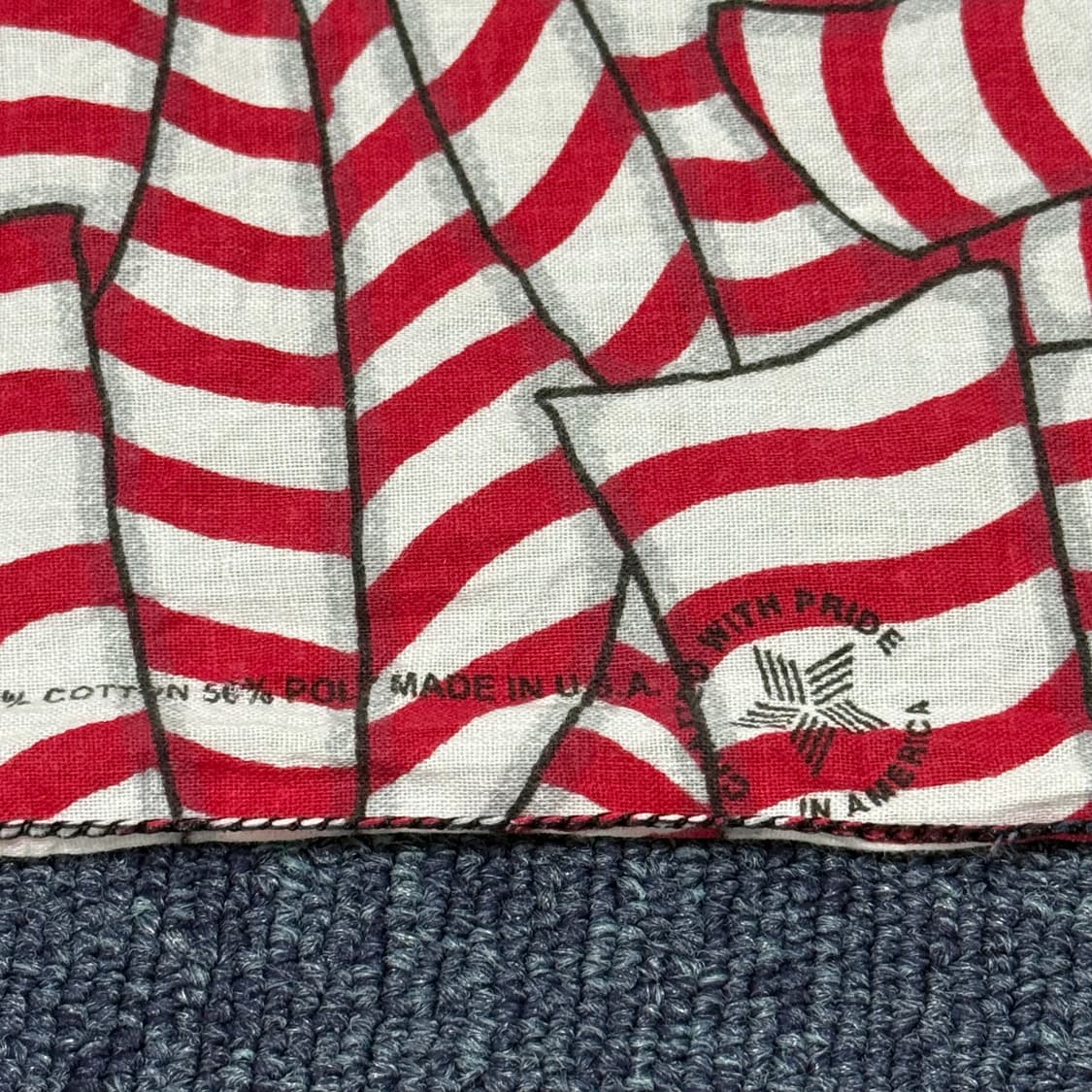 빈티지 미국 국기 반다나 |  Made in USA 상품이미지6