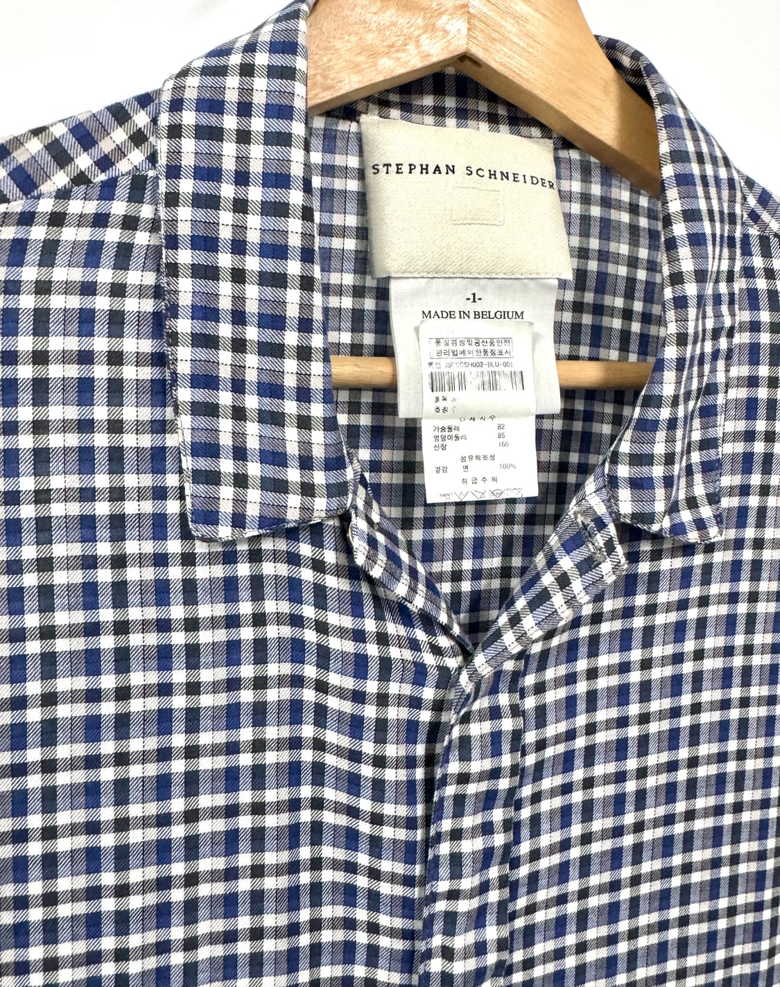 STEPHAN SCHNEIDER 스테판 슈나이더 체크 7부소매 히든버튼  상품이미지4