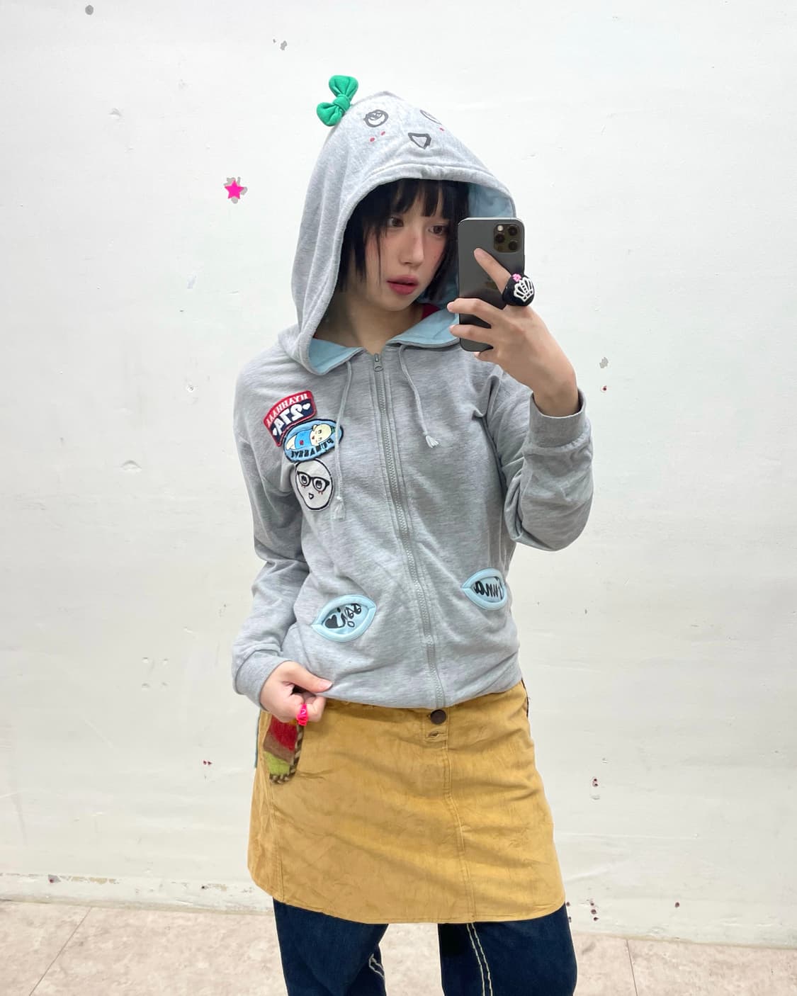 Sprout Wappen Grey Hood Zip-Up  상품이미지1