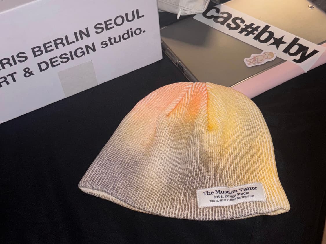 LOGO STITCHED SPRAY PRINTED BEANIE (ORAN 상품이미지1