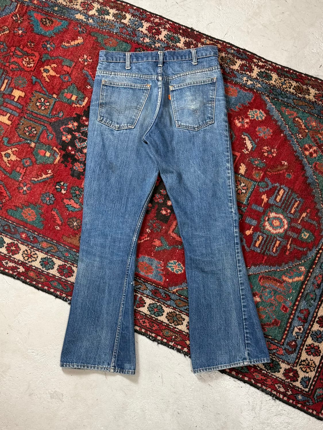 80's USA Made 빈티지 리바이스 646 벨바텀 부츠컷 오렌지탭 상품이미지3