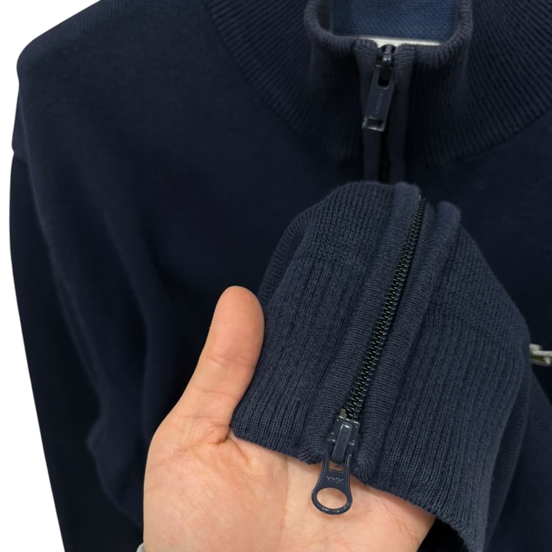 라코스테 투웨이 울 니트 집업 상품이미지4