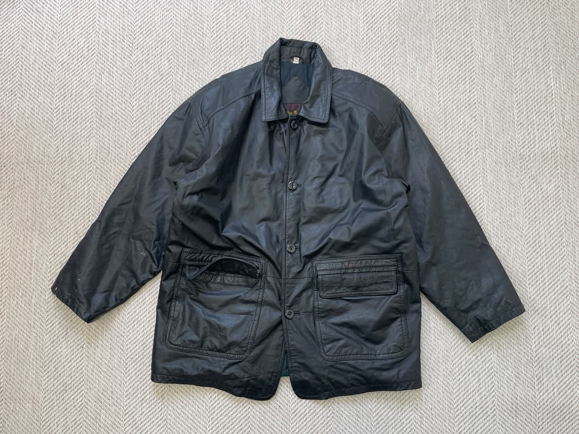 빈티지 양가죽 레더 카 코트  상품이미지1