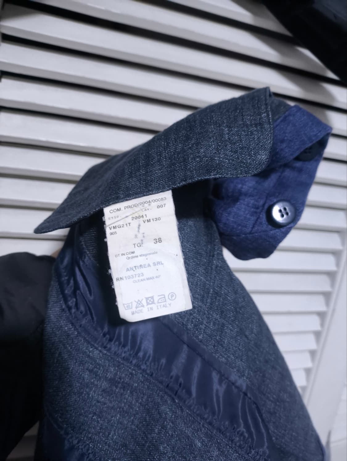 38 알마니 데님 노카라 자켓 상품이미지10