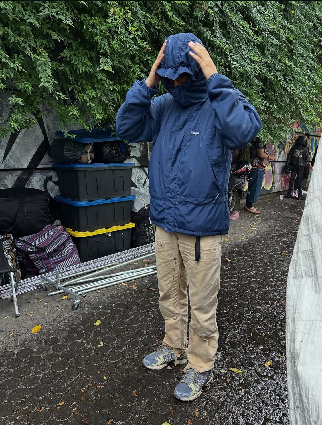 (M)빈티지 파타고니아 인퍼노 스노우파카 네이비 딥파일 라이닝 상품이미지2