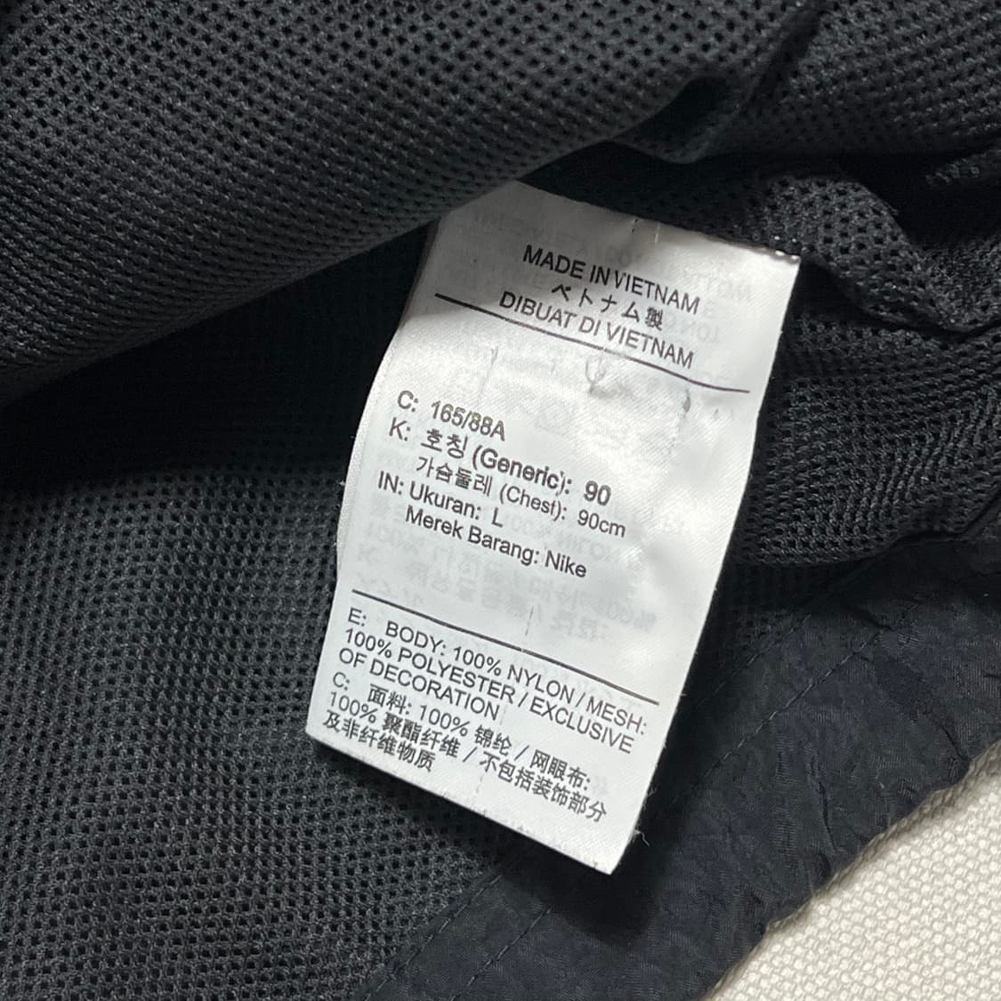 L 나이키 에어 우먼 크롭 우븐 윈드브레이커 자켓 상품이미지5