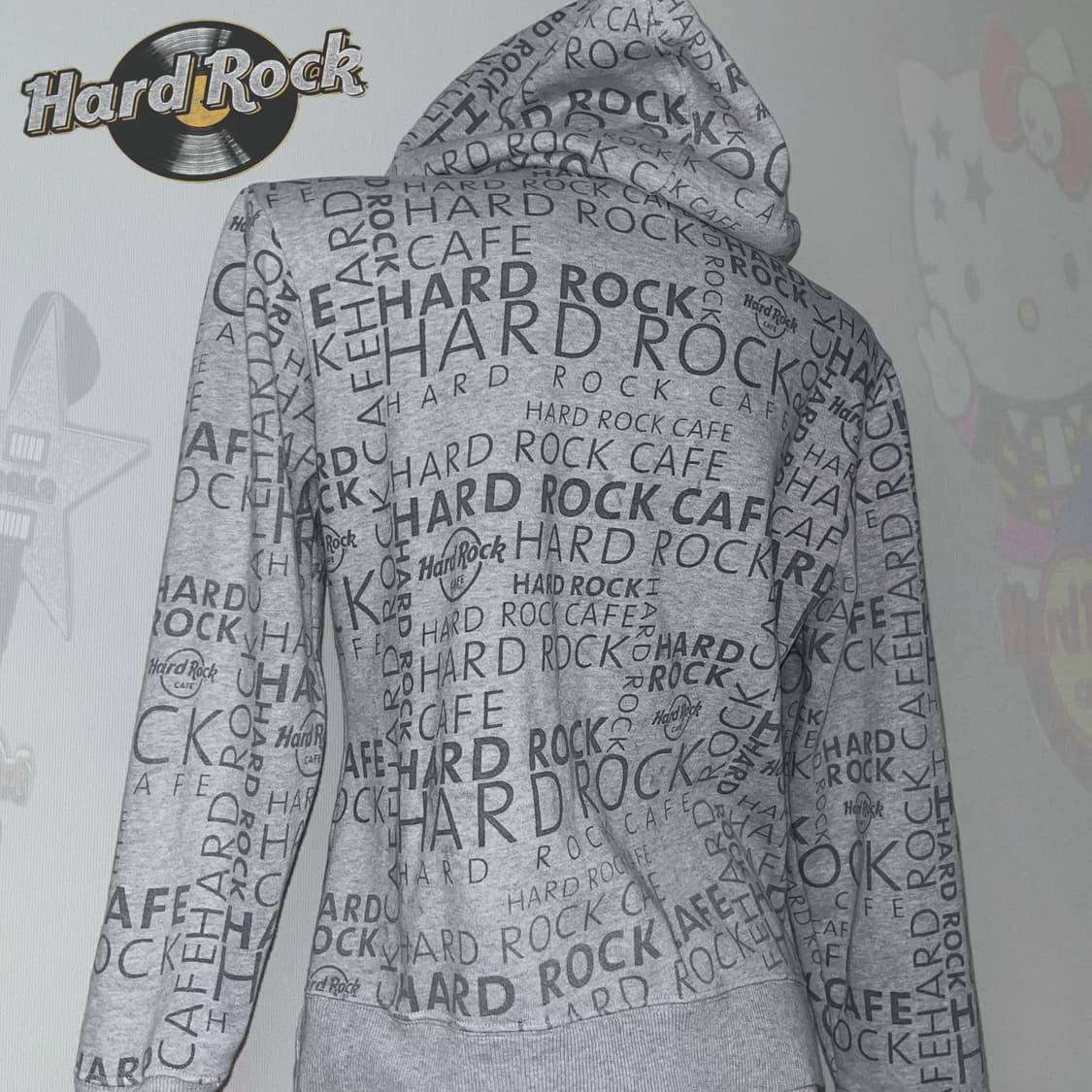 Hard Rock Cafe 와투케 락 그런지 후드집업 상품이미지3
