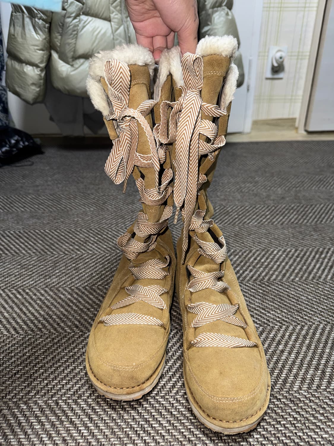 노스페이스 스웨이드 누빔 부츠 250 상품이미지2