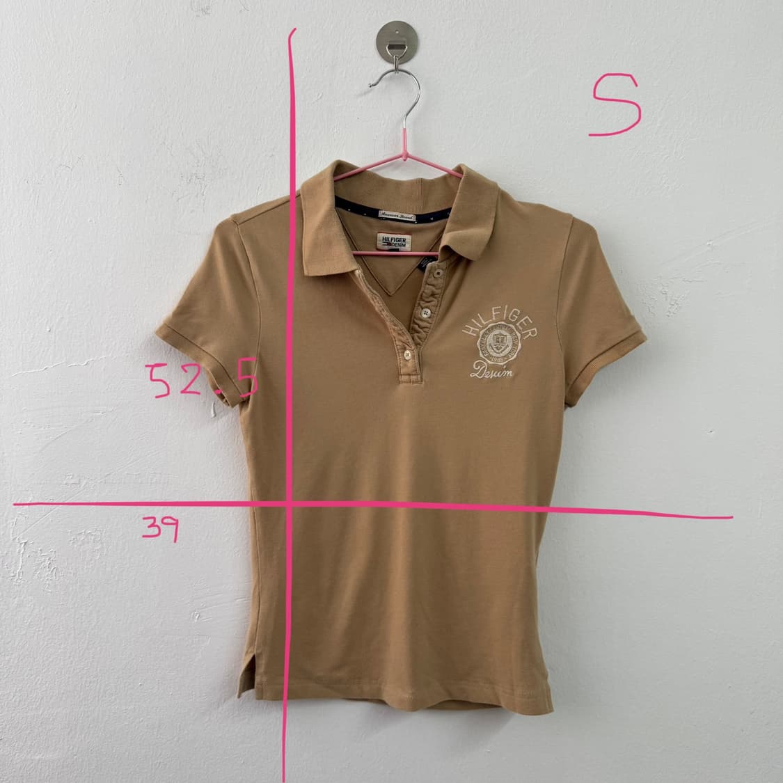 S 타미 딱붙핏 브라운 티셔츠 상품이미지4