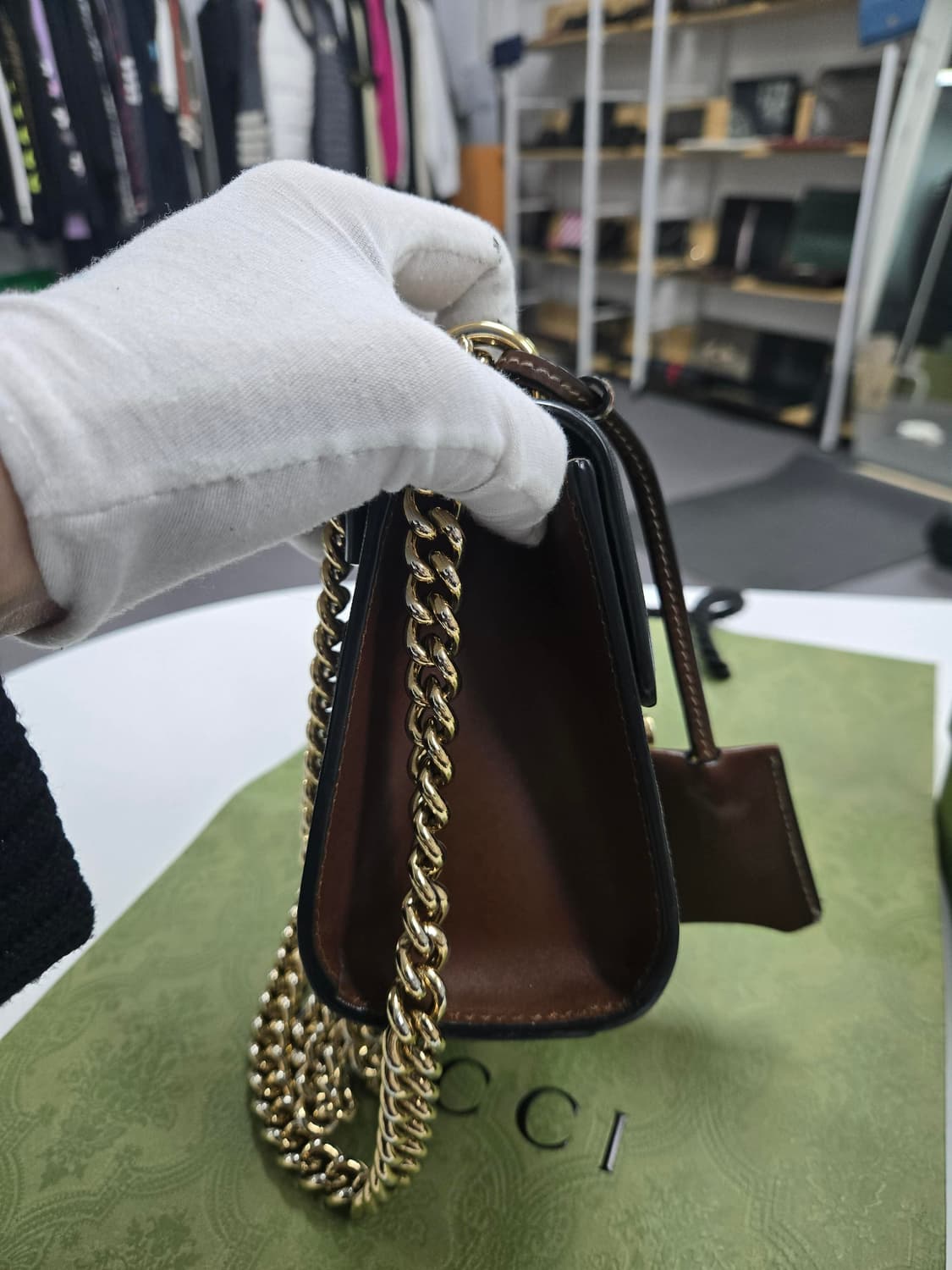 [A급컨디션] 구찌 패드락 체인 숄더백 상품이미지4