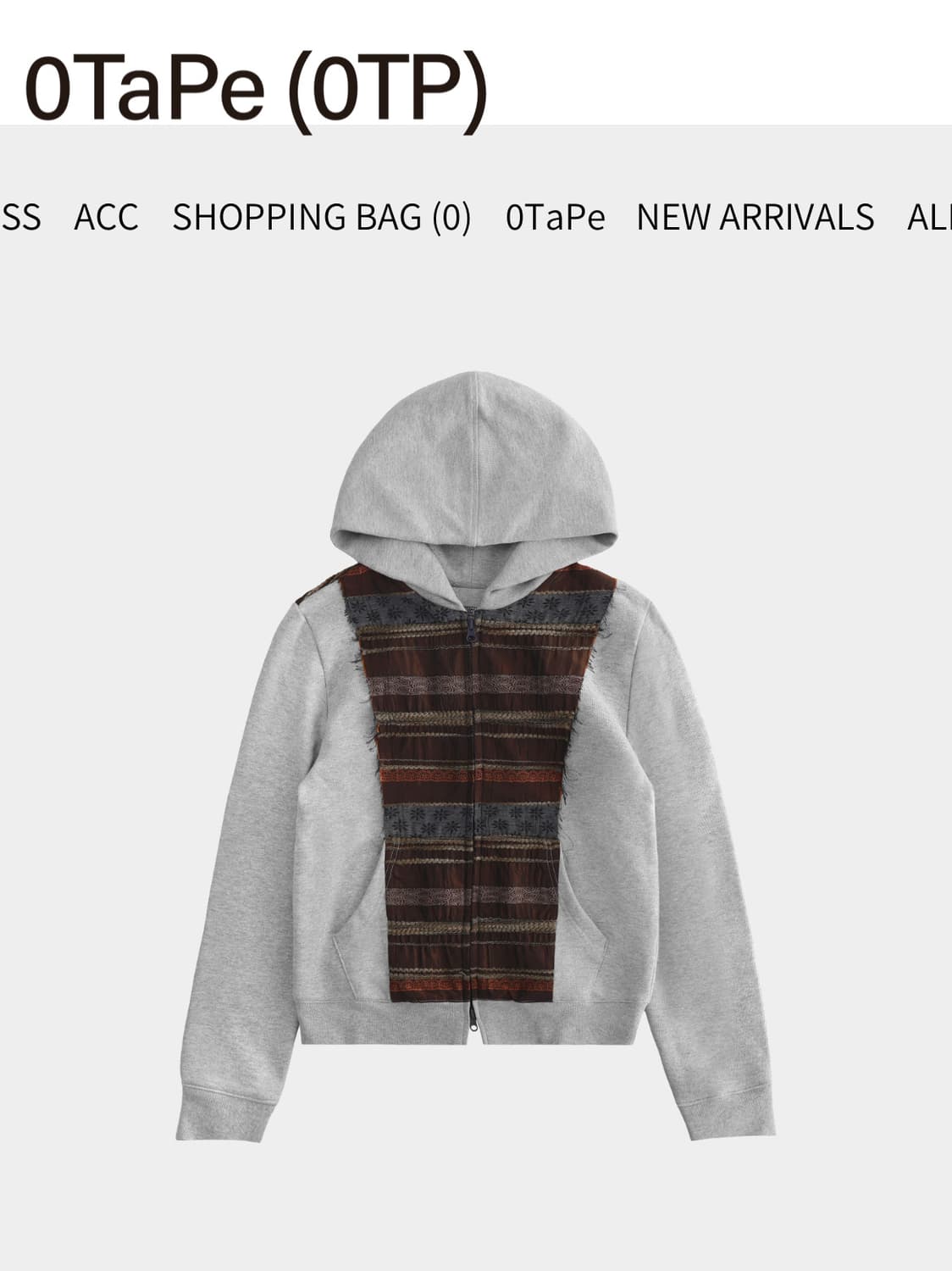 0tape 새상품 리버서블 후드집업 상품이미지1