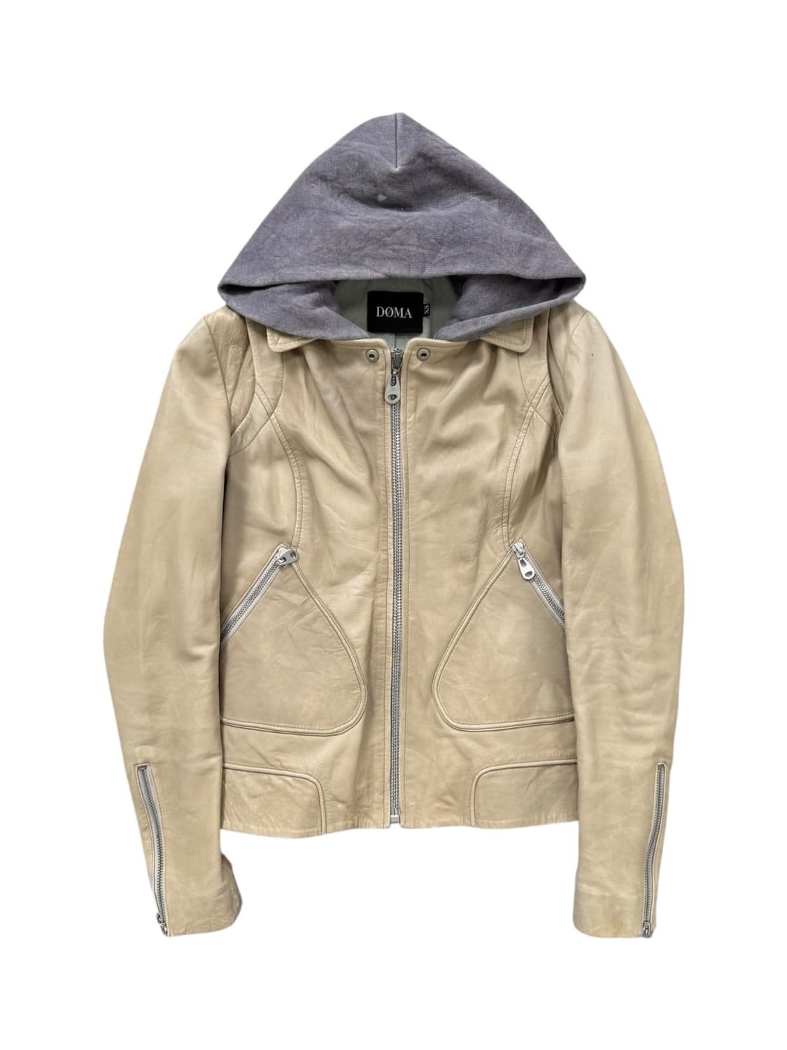 vintage  hooded lambskin jacket 상품이미지1