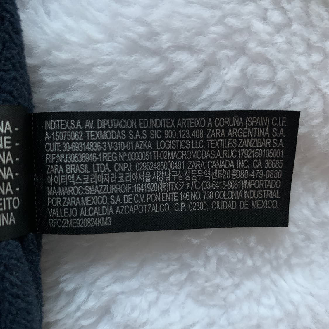 자라 ZARA 키즈 컬러 블럭 플리스 재킷 여성 후리스 집업 상품이미지6