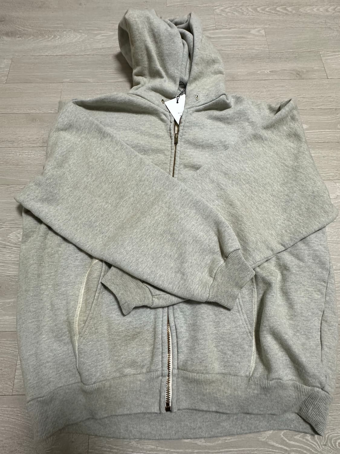아프레쎄 에브리원 콜라보 후드집업 그레이 2sz 상품이미지2