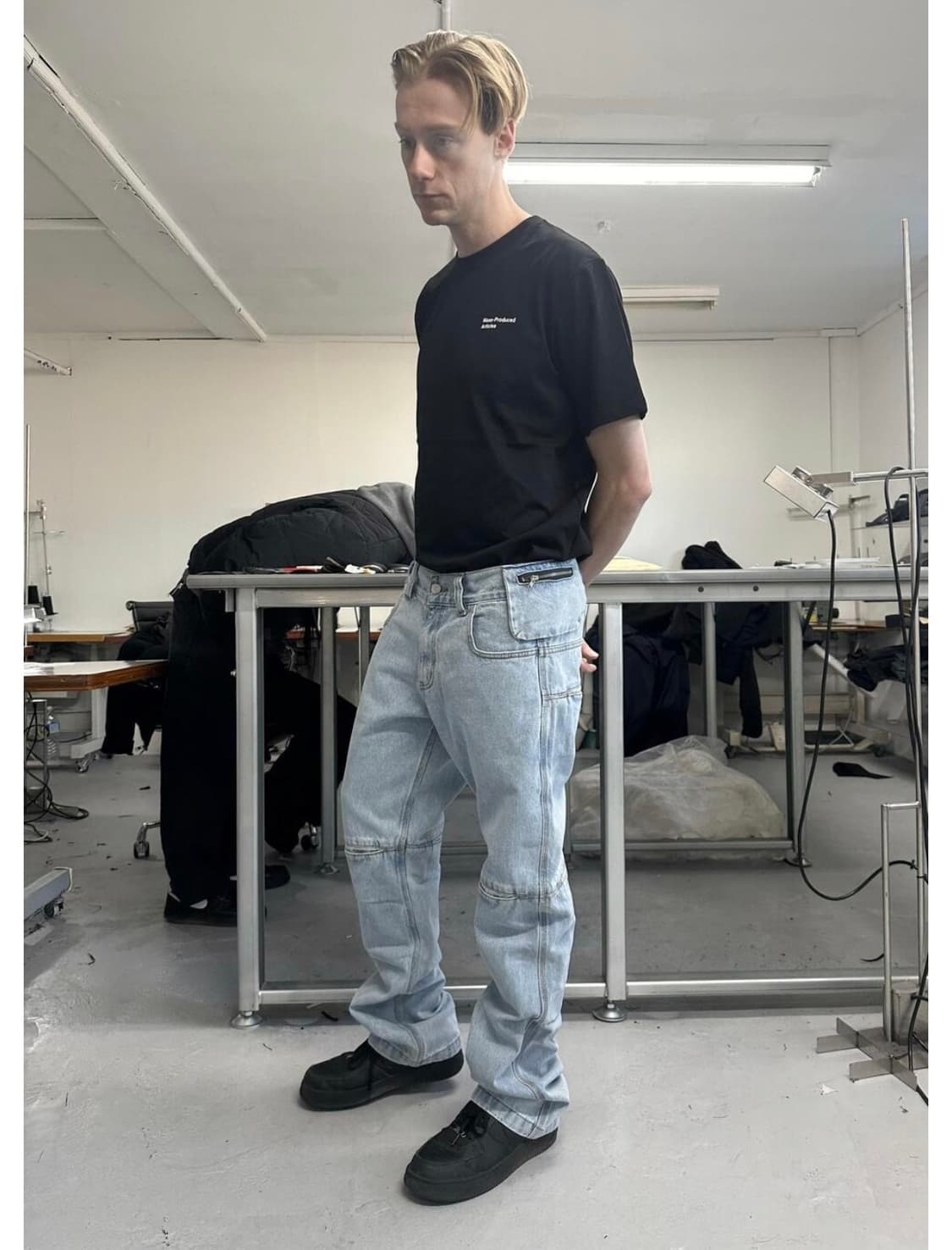 플라스틱 프로덕트 MPa Bag Pants 스틸 블루 상품이미지1