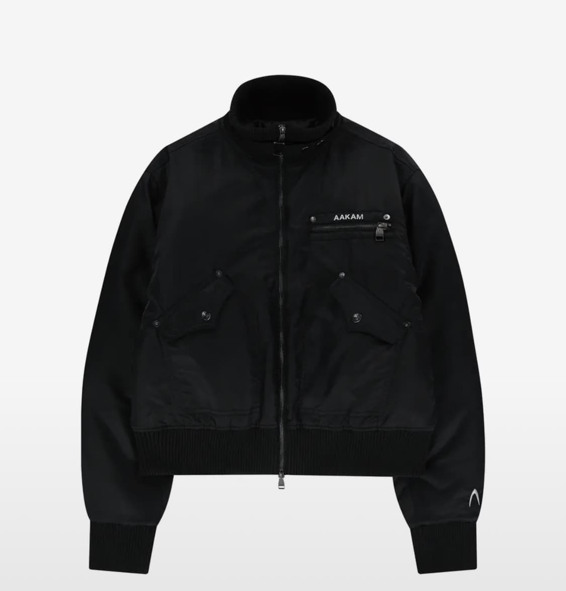 아캄 하이넥 봄버 자켓 블랙 1사이즈 상품이미지3
