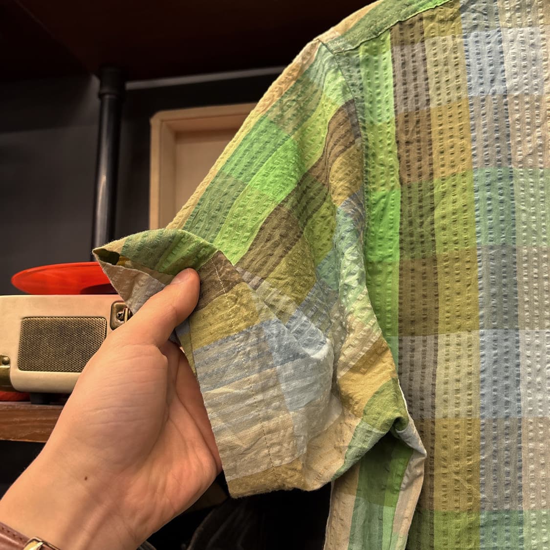 파타고니아 퍼커웨어 어스톤 그리드 체크 시어서커 셔츠 N1027 상품이미지6