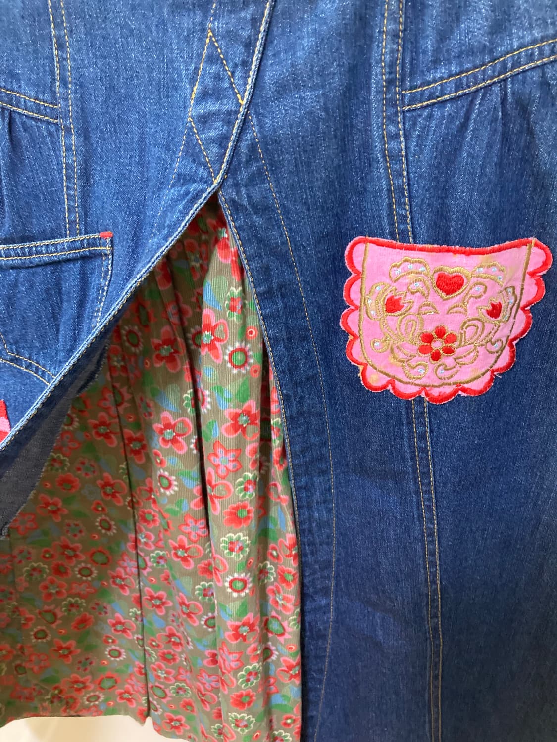 오일릴리 데님 스커트 상품이미지5