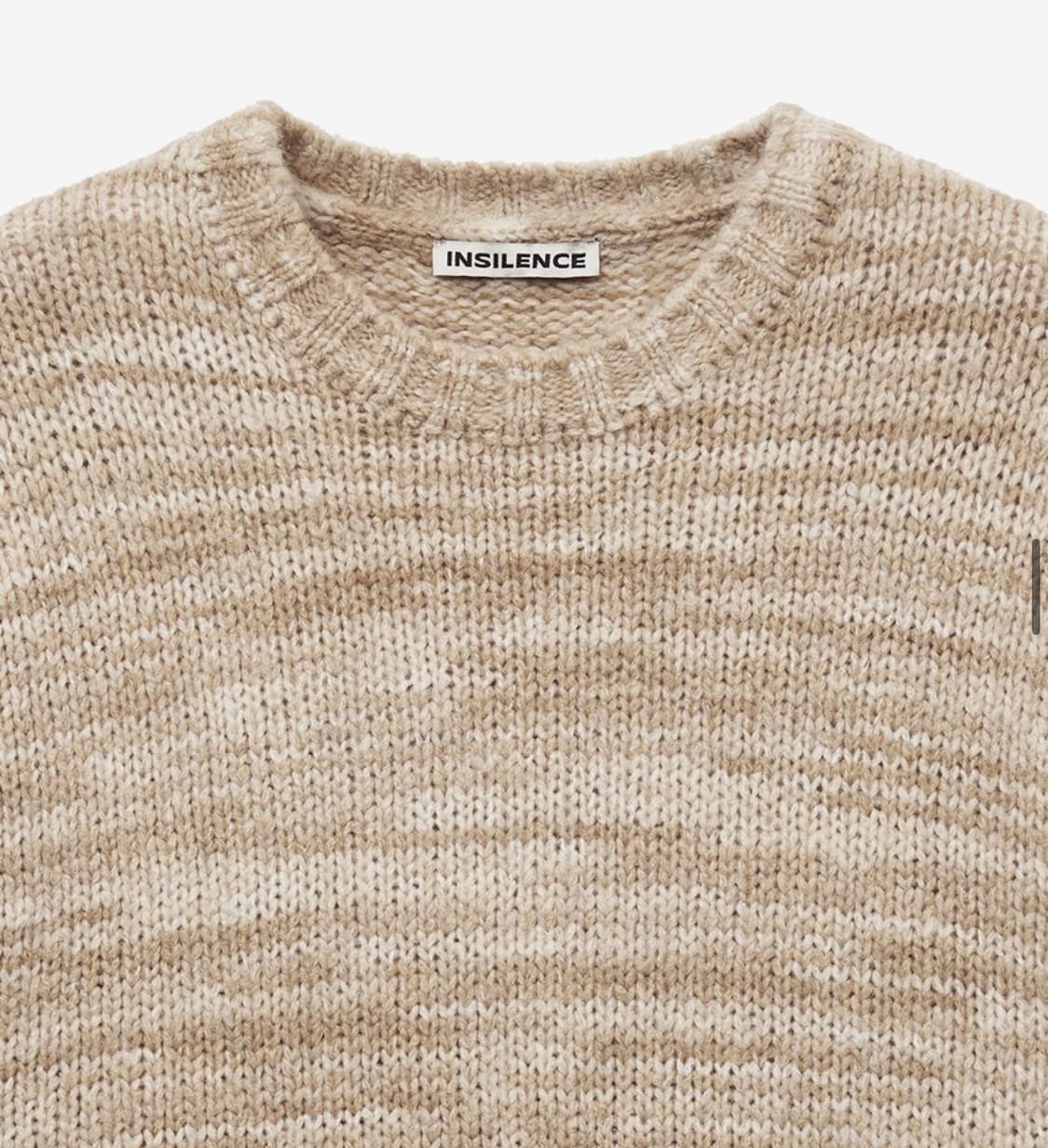 인사일런스 이탈리안 울 믹스드 풀오버 LIGHT BEIGE L사이즈 상품이미지2