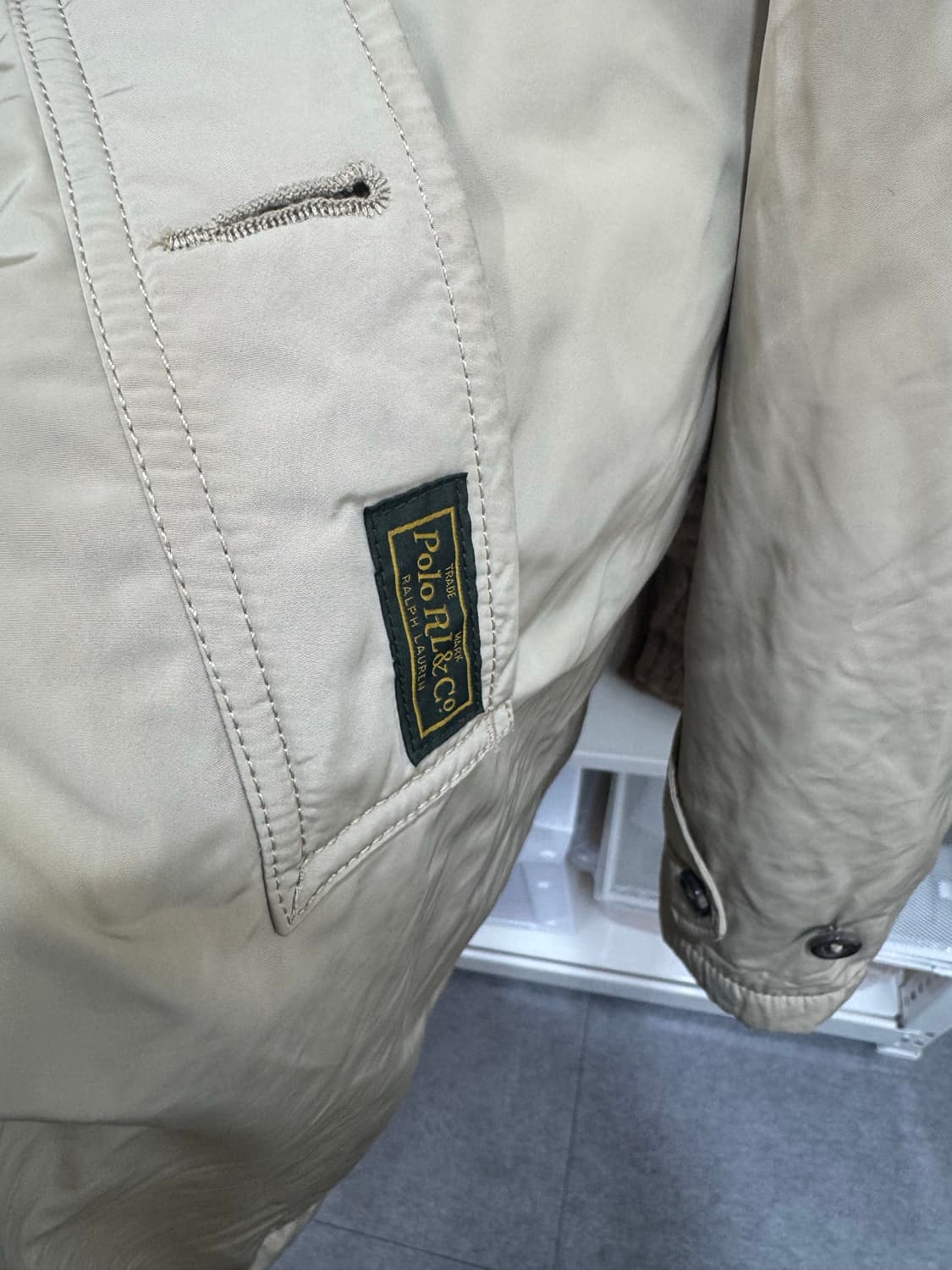 폴로 랄프로렌 누빔 코트 L 상품이미지3