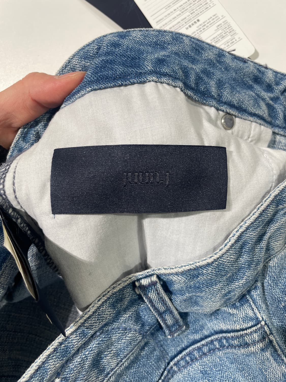 준지 중청 벨크로 니 데님 조거 팬츠 상품이미지7