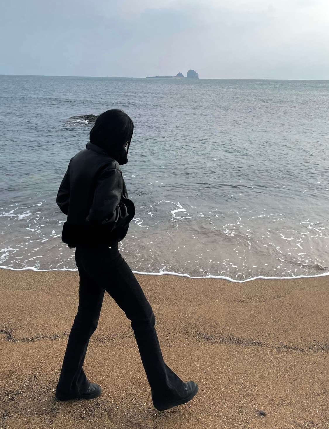 보헤미안 서울 흑청 부츠컷 데님 팬츠 상품이미지2