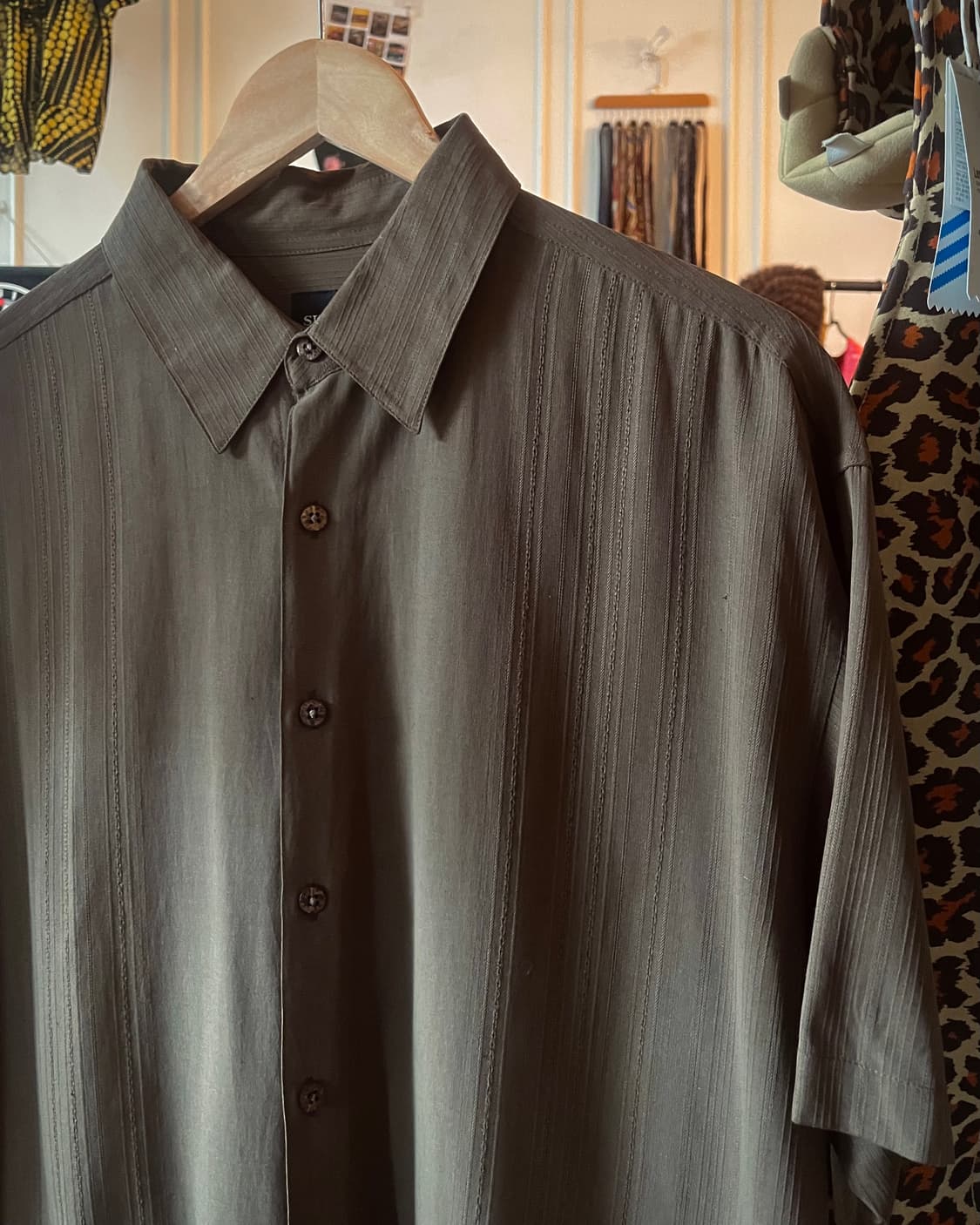 SILK ICON Vintage Over-Sized 1/2 Shirt 상품이미지4