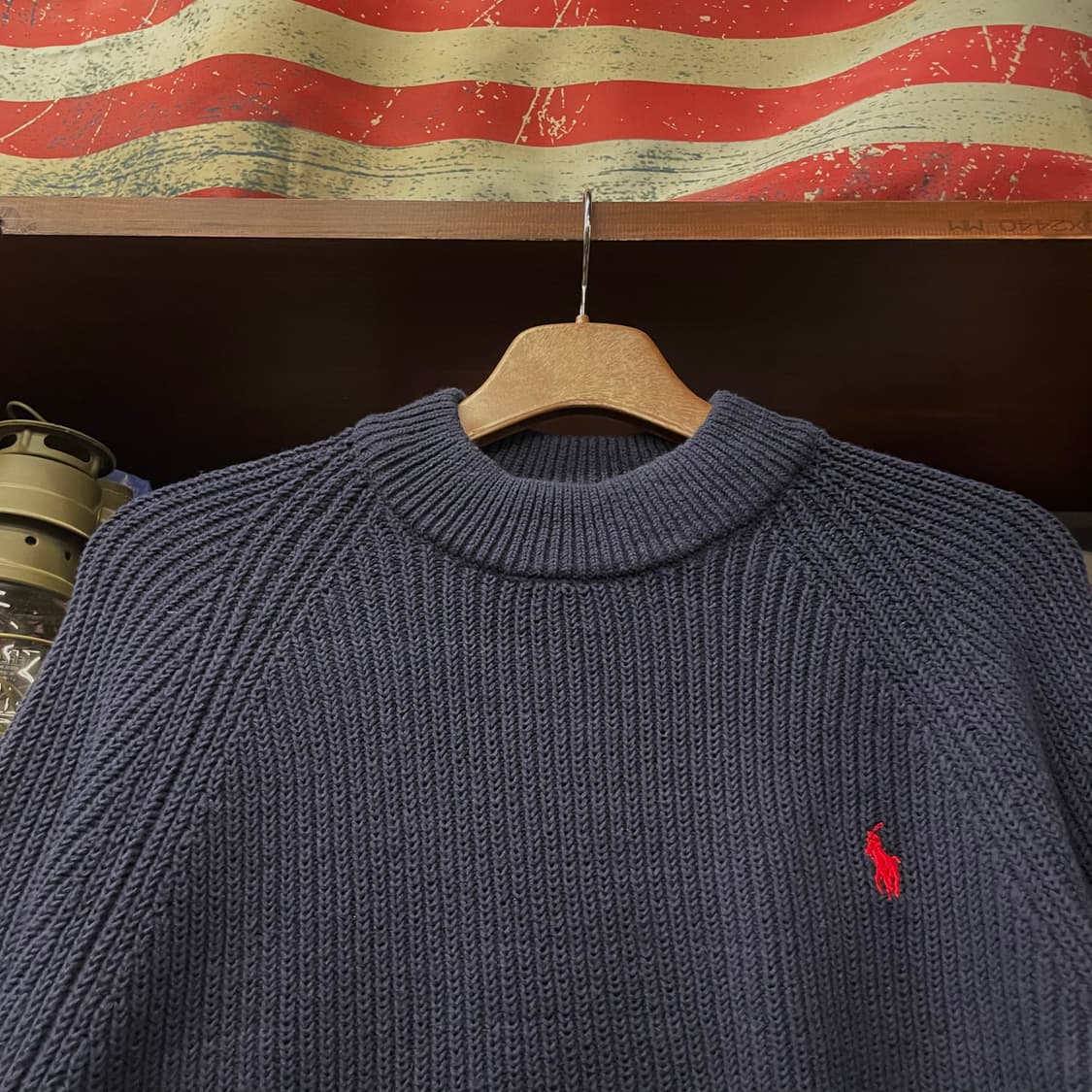 폴로 랄프로렌 신형 라벨 헤비 울 모크 넥 니트 스웨터 컨트리 상품이미지3