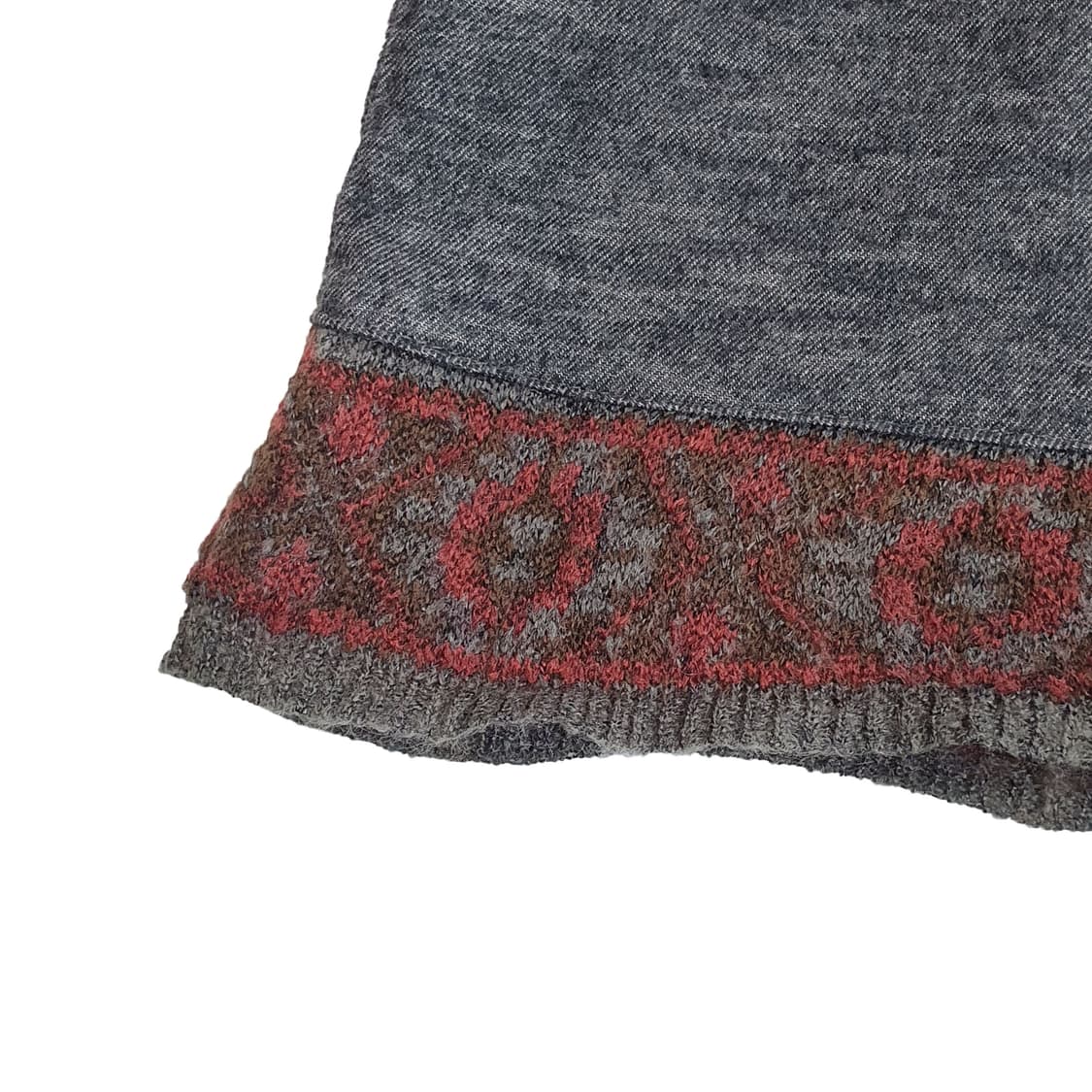 나무 단추 니트 슬리브리스 레이어드 미디 원피스 상품이미지6