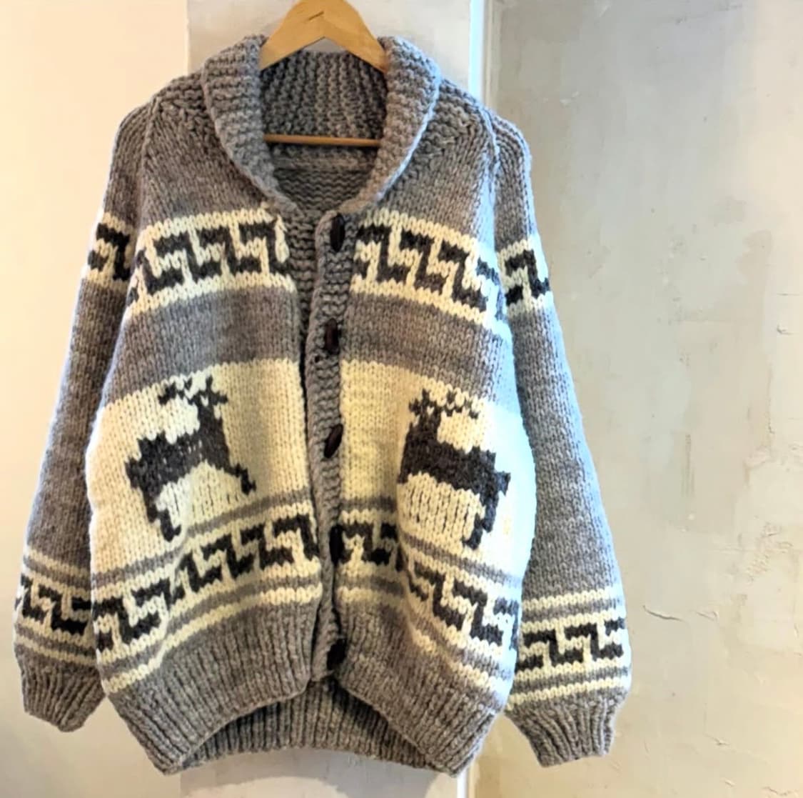 90's 핸드메이드 더플 코위찬 상품이미지2