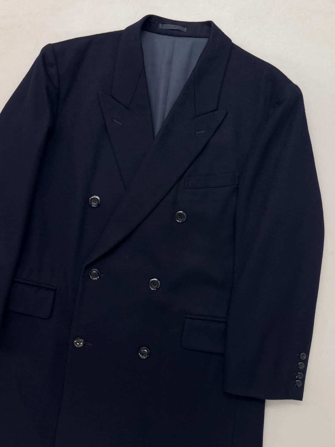 캐시미어 더블 네이비 코트 상품이미지2