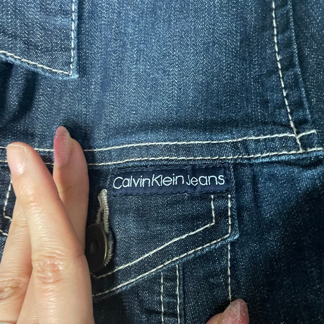 캘빈클라인 여성 진청 데님 자켓 청자켓 상품이미지3