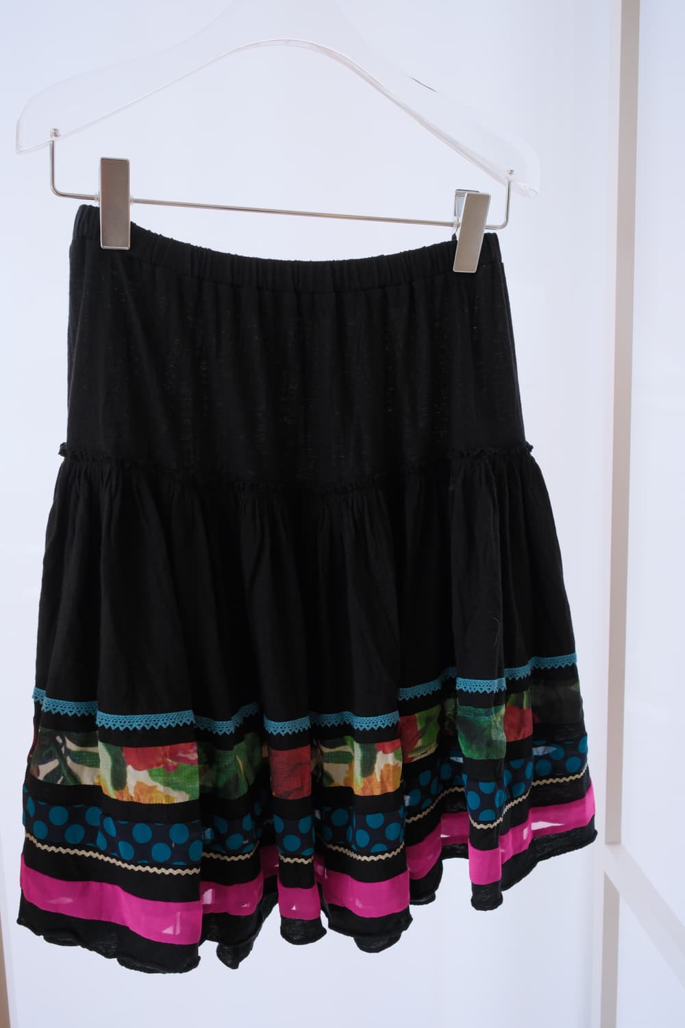 Mixed fabric gather skirt  상품이미지9