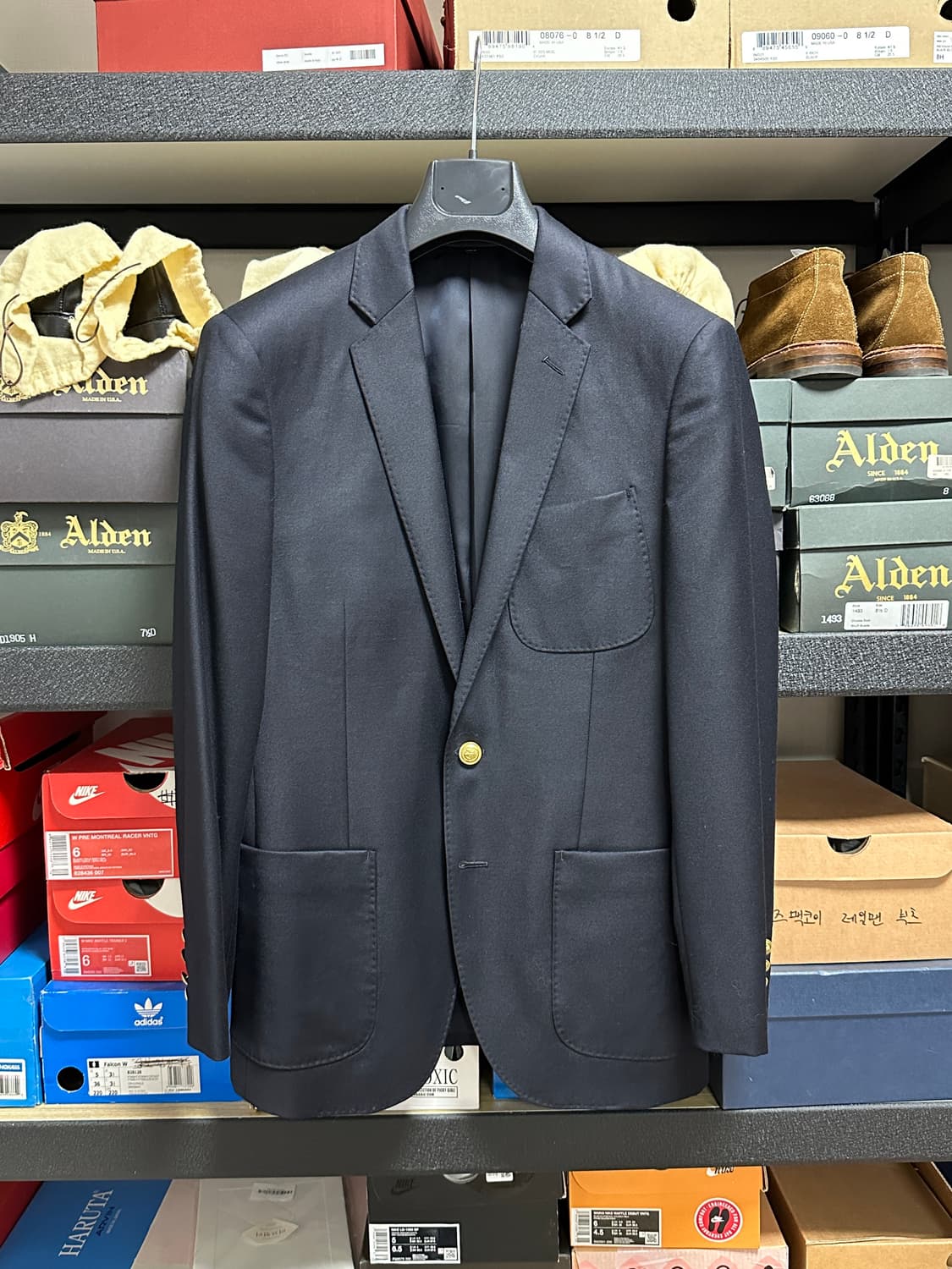 (100)제이크루 로로피아나 원단 금장블레이져 36S 상품이미지2