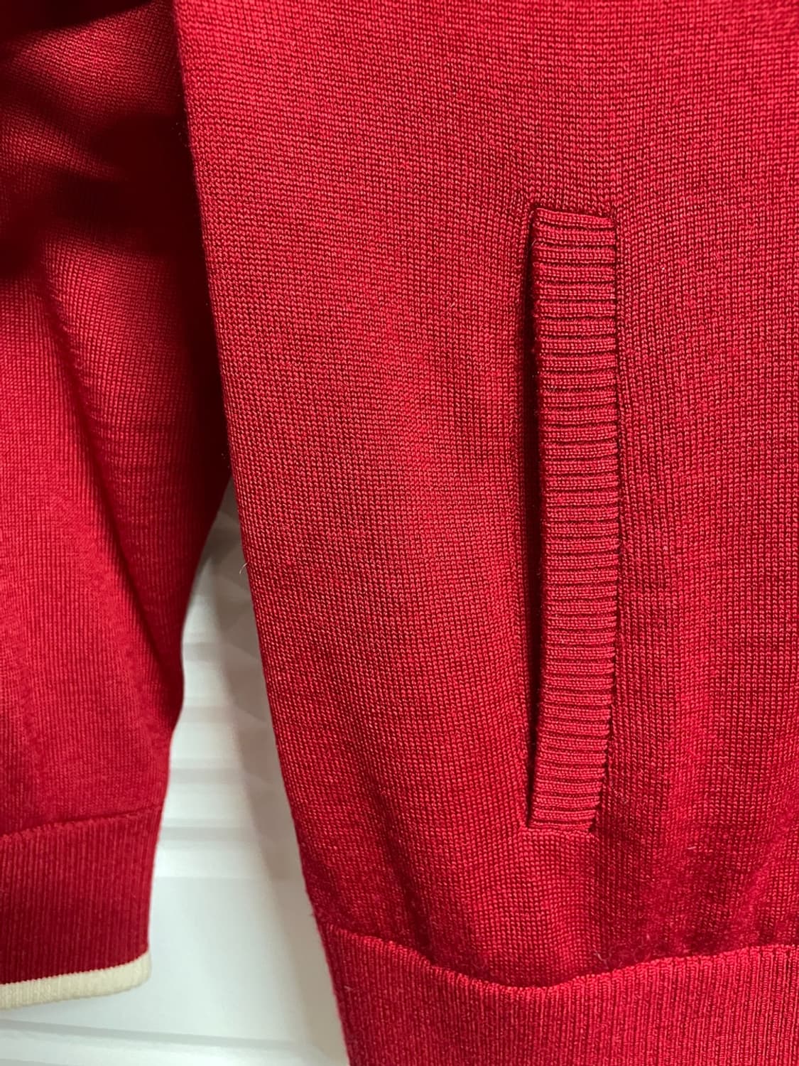 블랙앤화이트 방풍 니트 상품이미지7