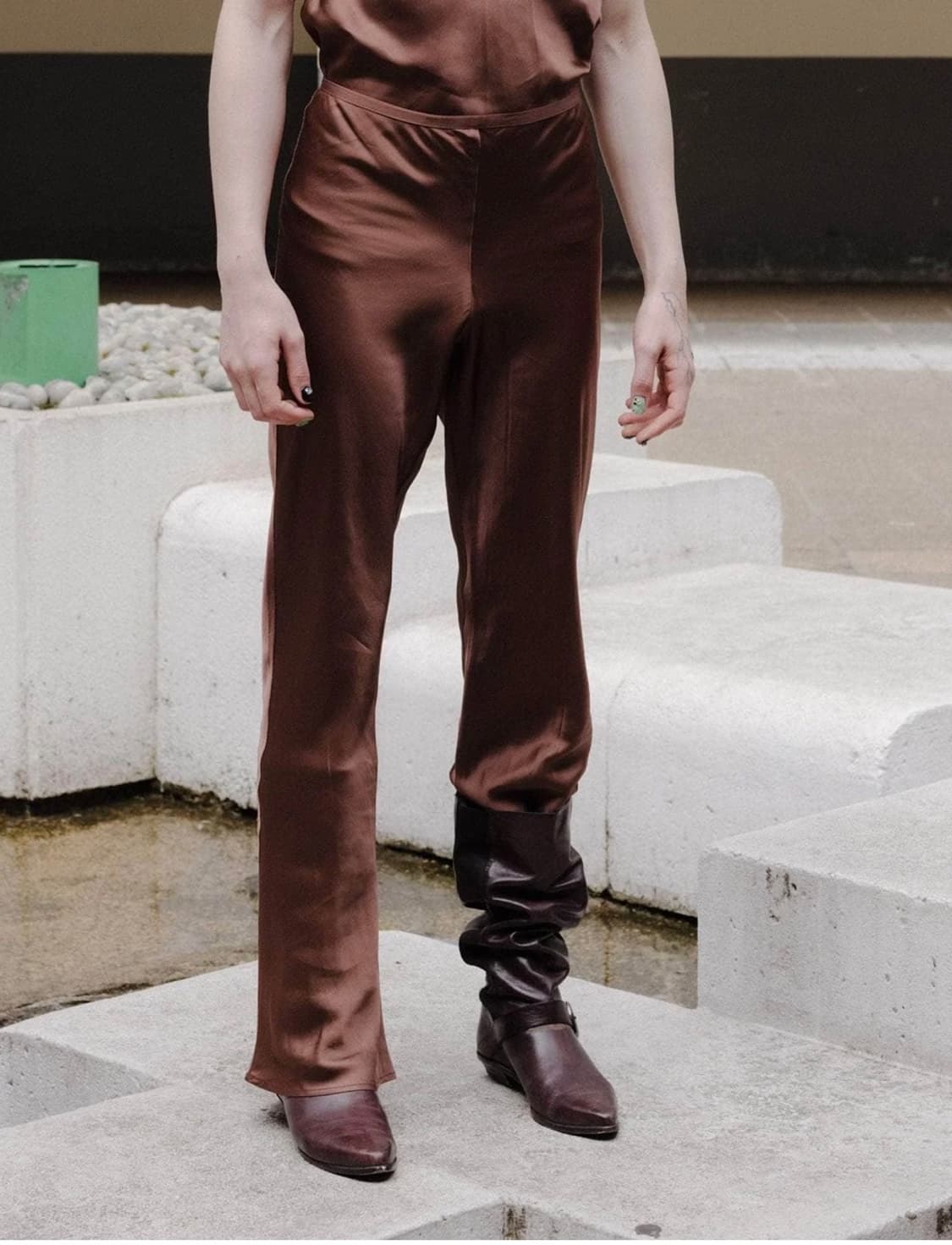 Baserange dydine pants brown size S 상품이미지1