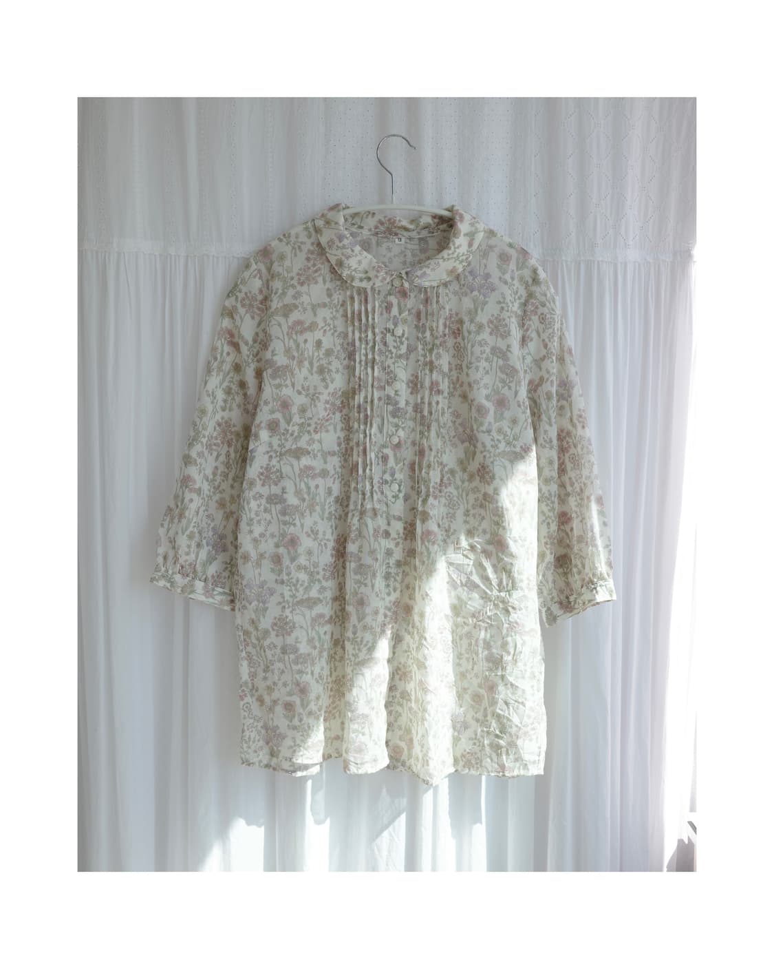 Flower vintage round shirts 상품이미지1
