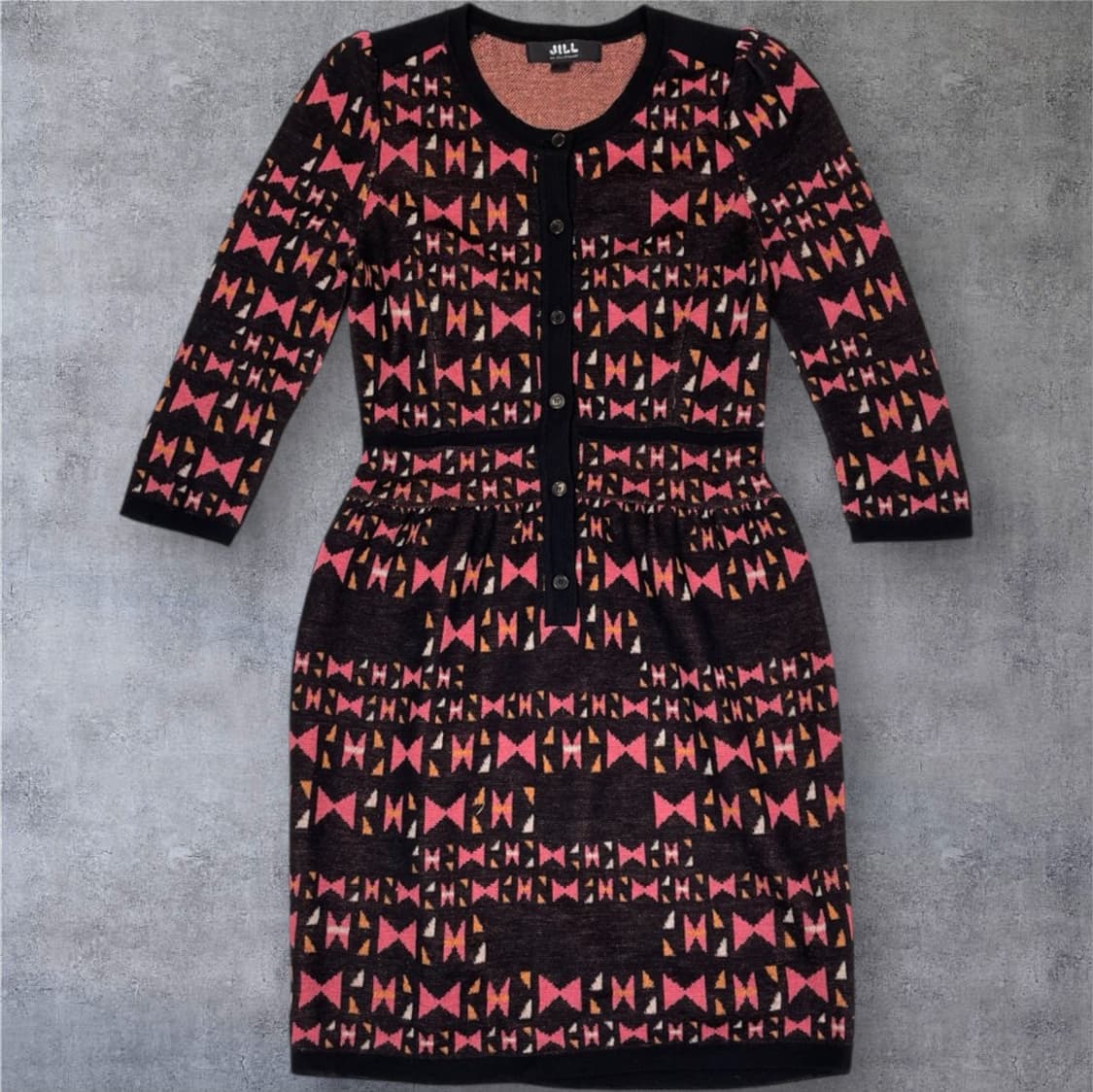 질바이질스튜어트 블랙 패턴 니트 원피스 S 상품이미지1