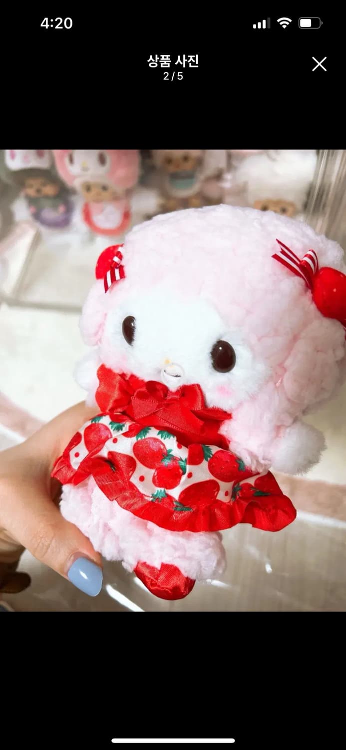 산리오 이치고신문 50주년 마이스위트피아노 마스코트  상품이미지2