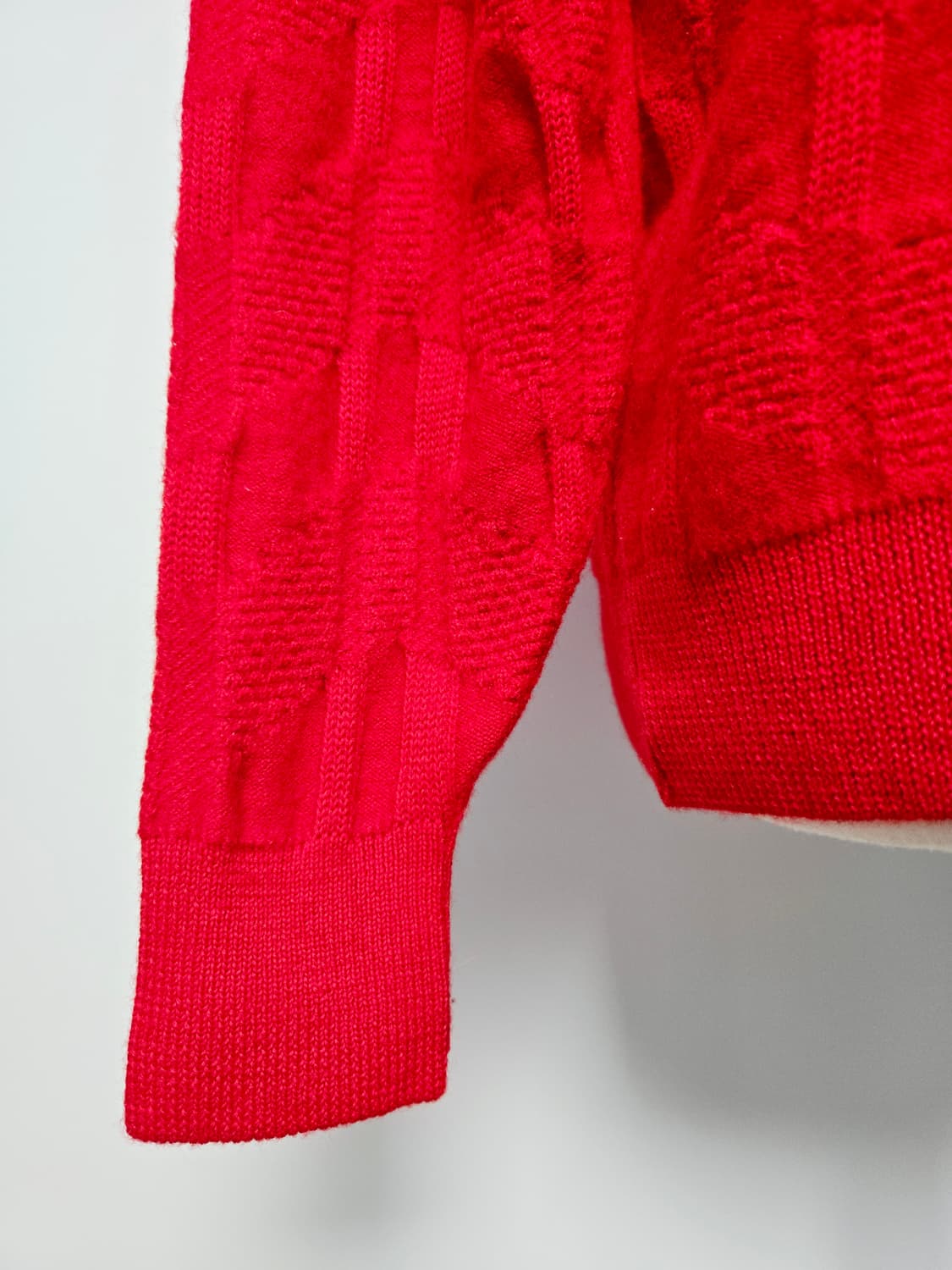 겐조 골프 울100 레드 니트 상품이미지7