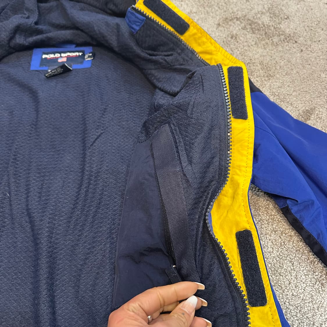 폴로 90s 폴로스포츠 배색 윈드브레이커 자켓M 상품이미지6