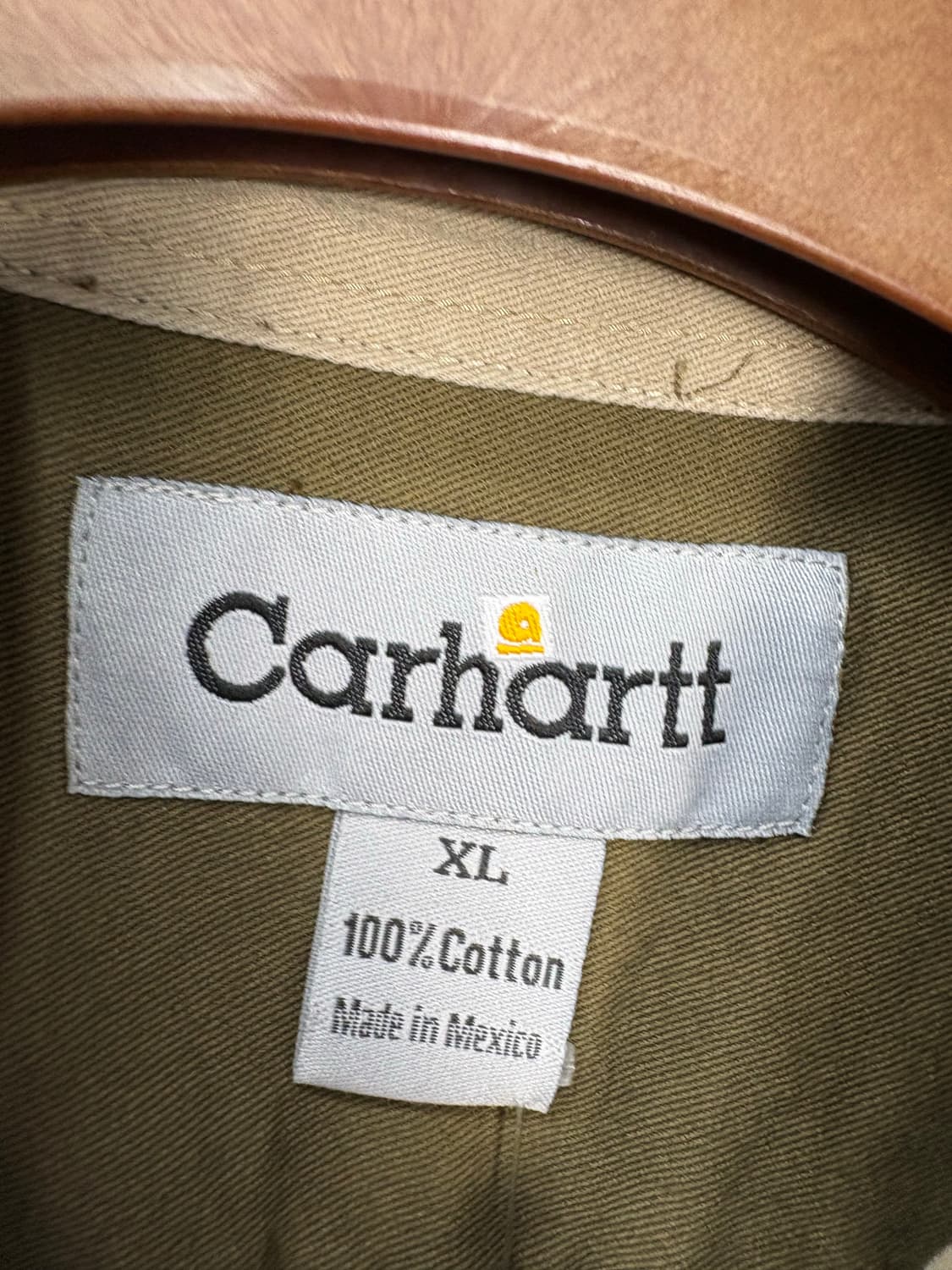 칼하트 카키 버튼다운 워크셔츠 A2763 상품이미지5