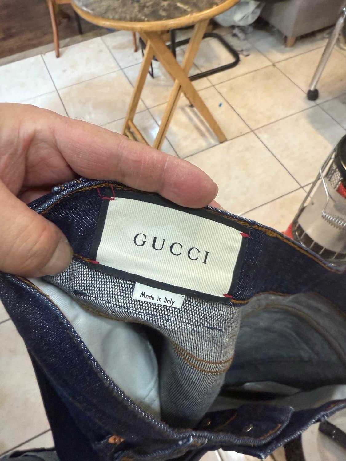 34/20ss 정품 구찌 데님바지 팝니다 상품이미지3