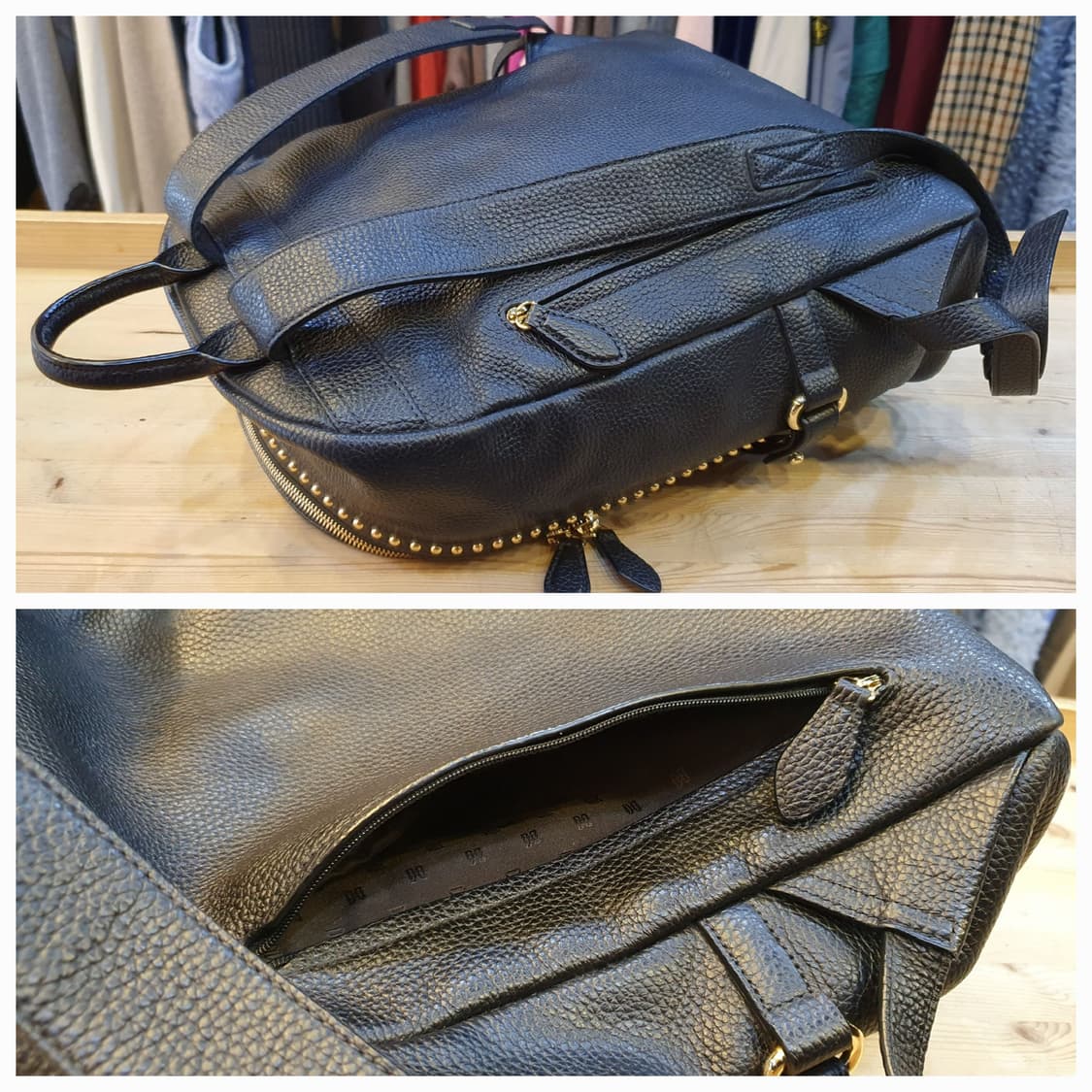 닥스 레더 백팩 상품이미지5