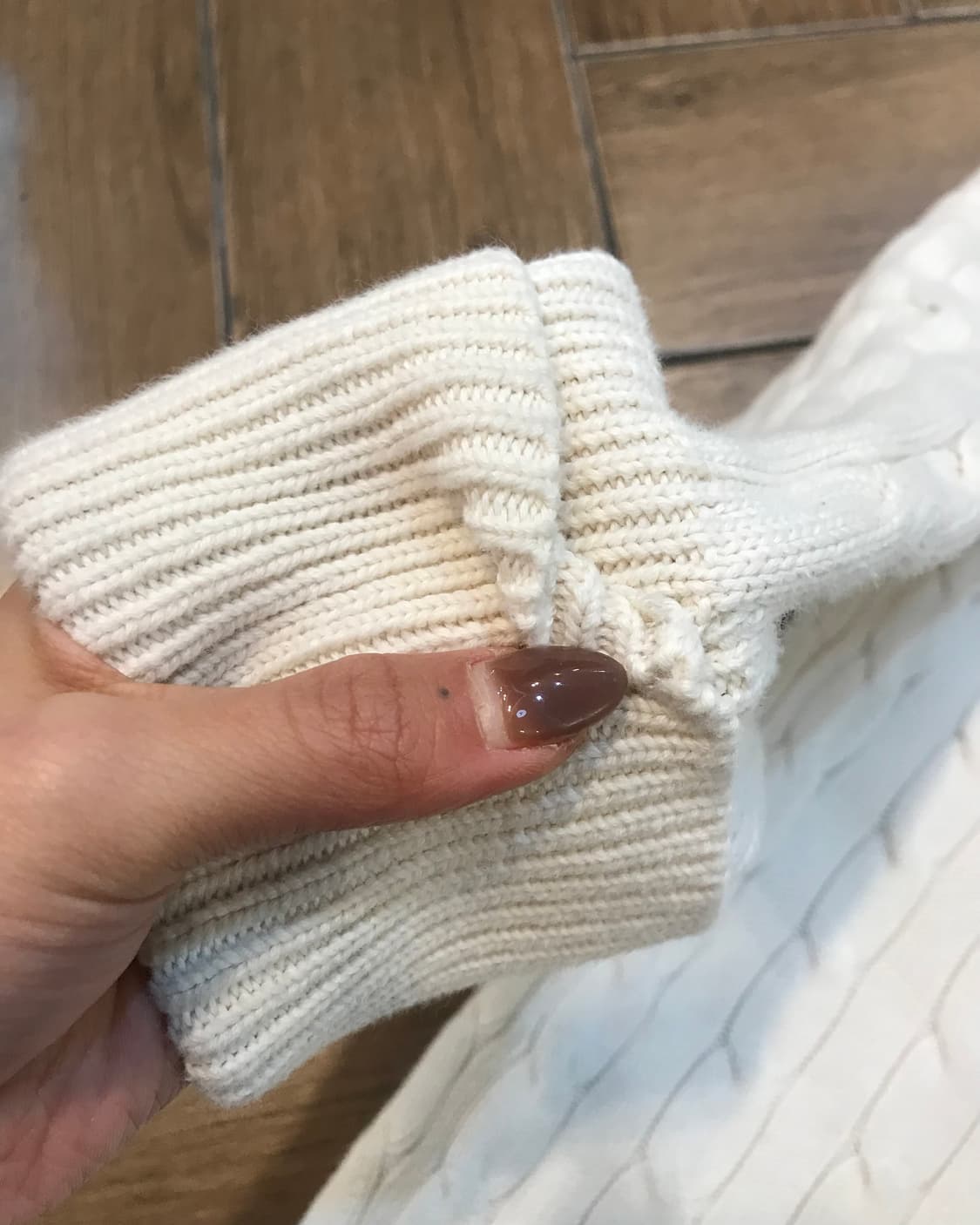 🐻🤍폴로 랄프로렌 화이트 코튼 케이블 터틀넥 니트 🤍🐻 상품이미지5