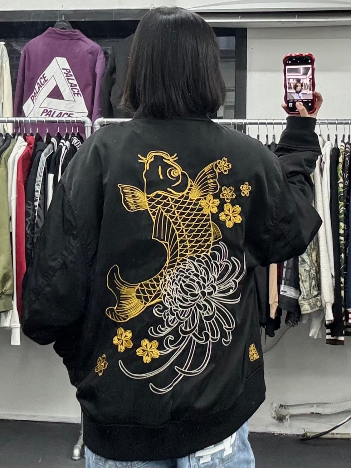 카라쿠리 타마시 오리엔탈 잉어 MA-1 상품이미지1