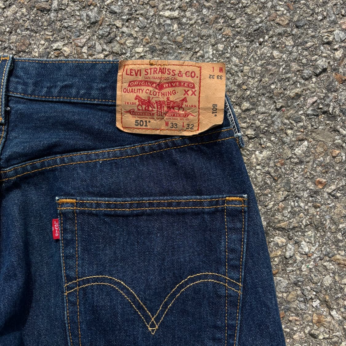 Levis 리바이스 501 플라이 데님 팬츠 상품이미지3